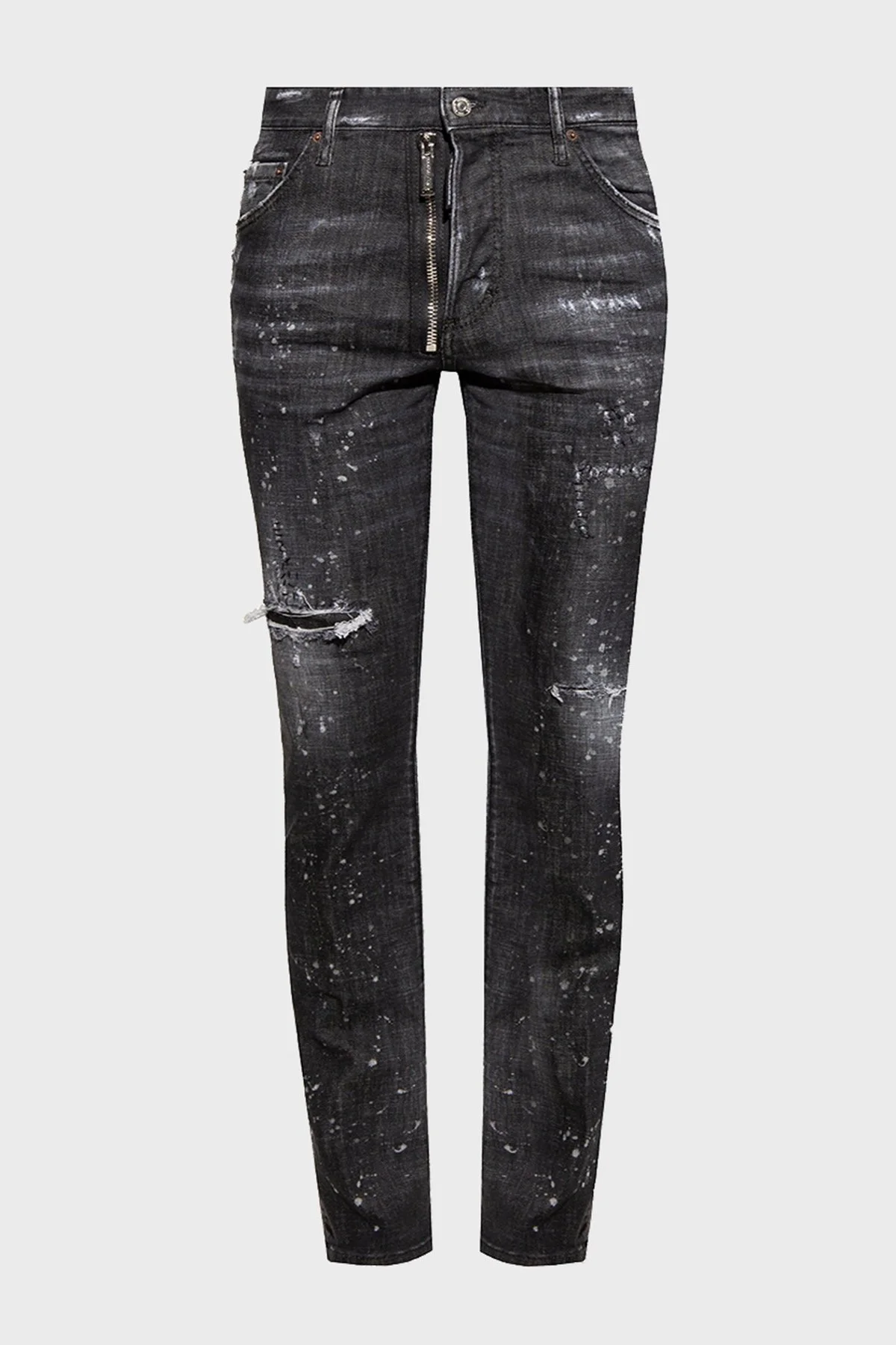 Dsquared2 Streç Pamuklu Yırtık Detaylı Normal Bel Regular Fit Cool Guy Jeans Erkek Kot Pantolon S74LB1184 S30357 900 SİYAH - 5