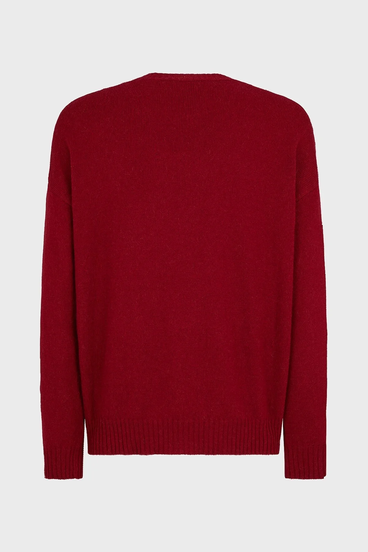 Dsquared2 Yün Karışımlı Regular Fit Bisiklet Yaka Erkek Kazak S74HA1417 S18471 961 KIRMIZI - 10