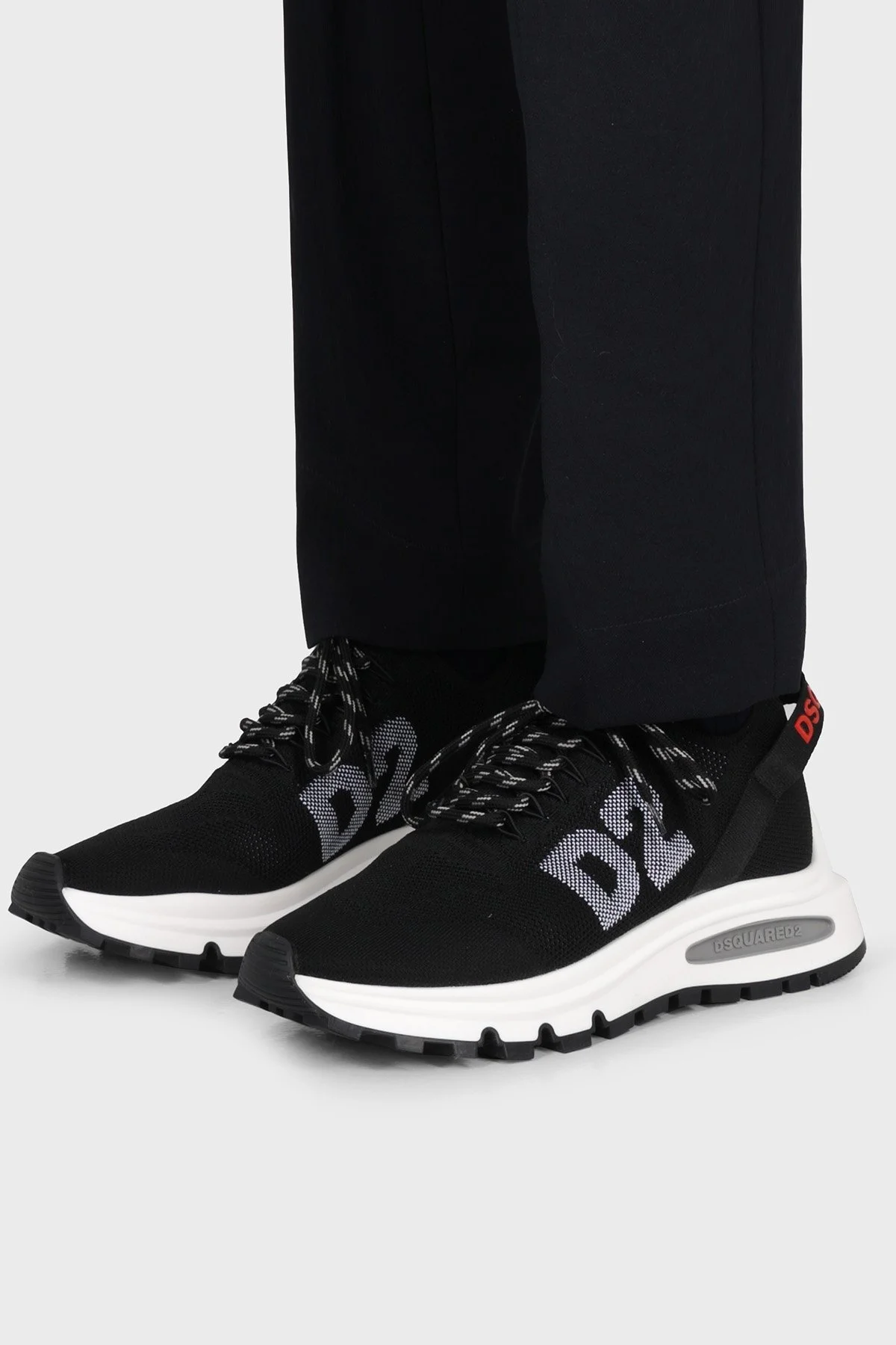 Dsqured2 Logolu Run Sneaker Erkek Ayakkabı SNM0211 59204353 2124 SİYAH - 2