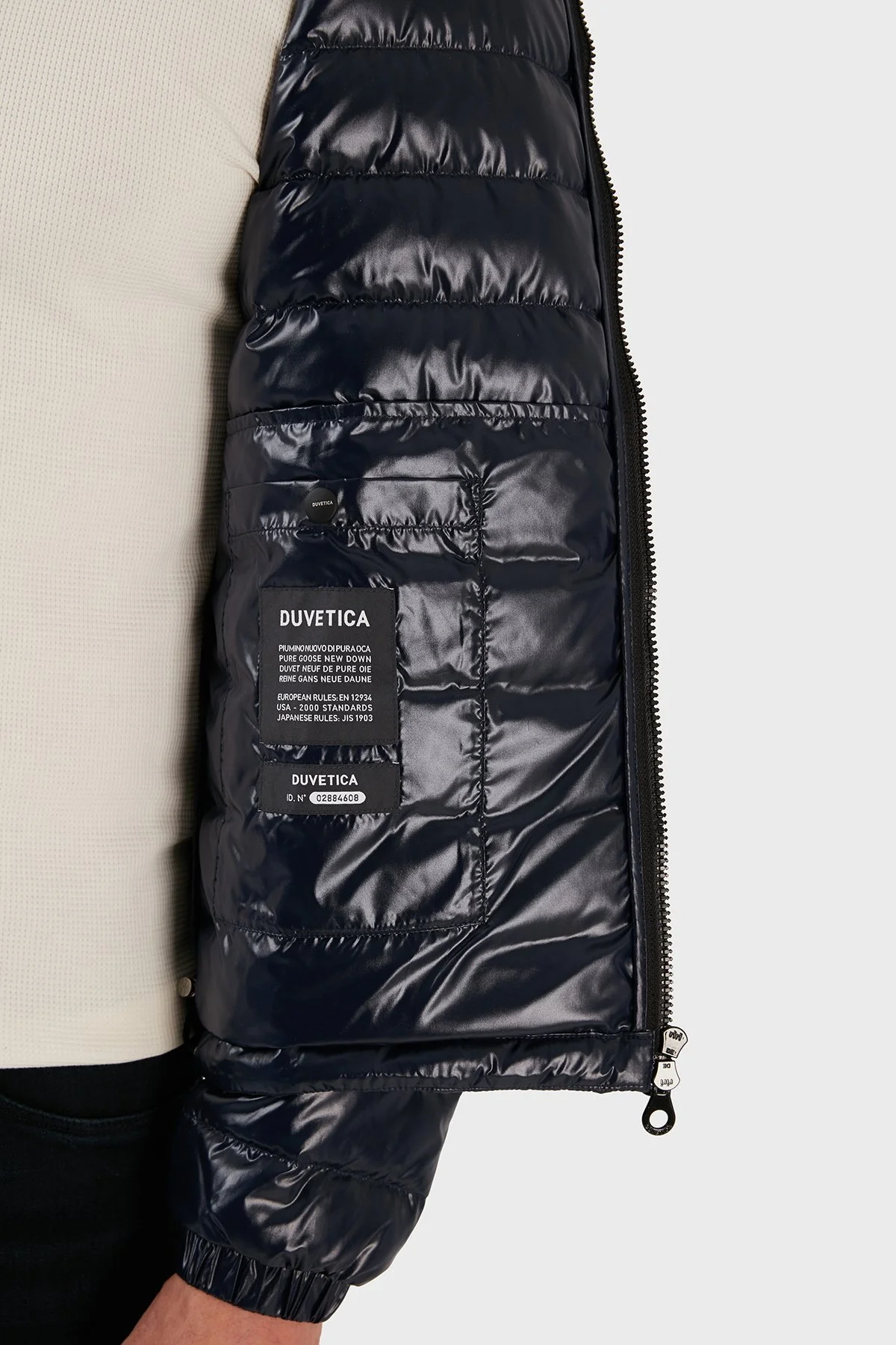 Duvetica Regular Fit Cepli Dik Yaka Şişme Erkek Mont VUDJ00421K0001 NYS LACİVERT - 6