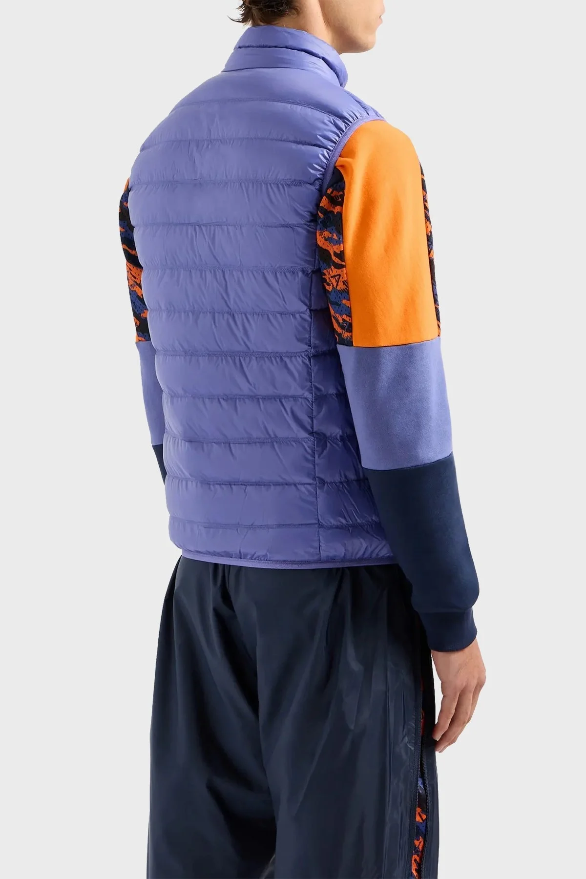 EA7 % 100 Kuş Tüyü Dolgulu Kapitoneli Erkek Yelek 8NPQ01 PN29Z 1557 MOR - 2