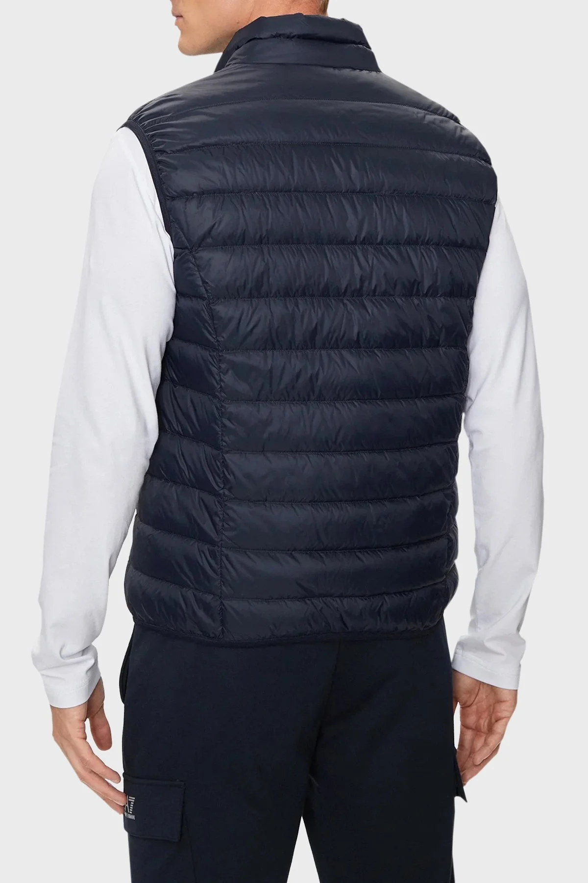 EA7 % 100 Kuş Tüyü Dolgulu Kapitoneli Erkek Yelek 8NPQ06 PNGPZ 1562 LACİVERT - 2