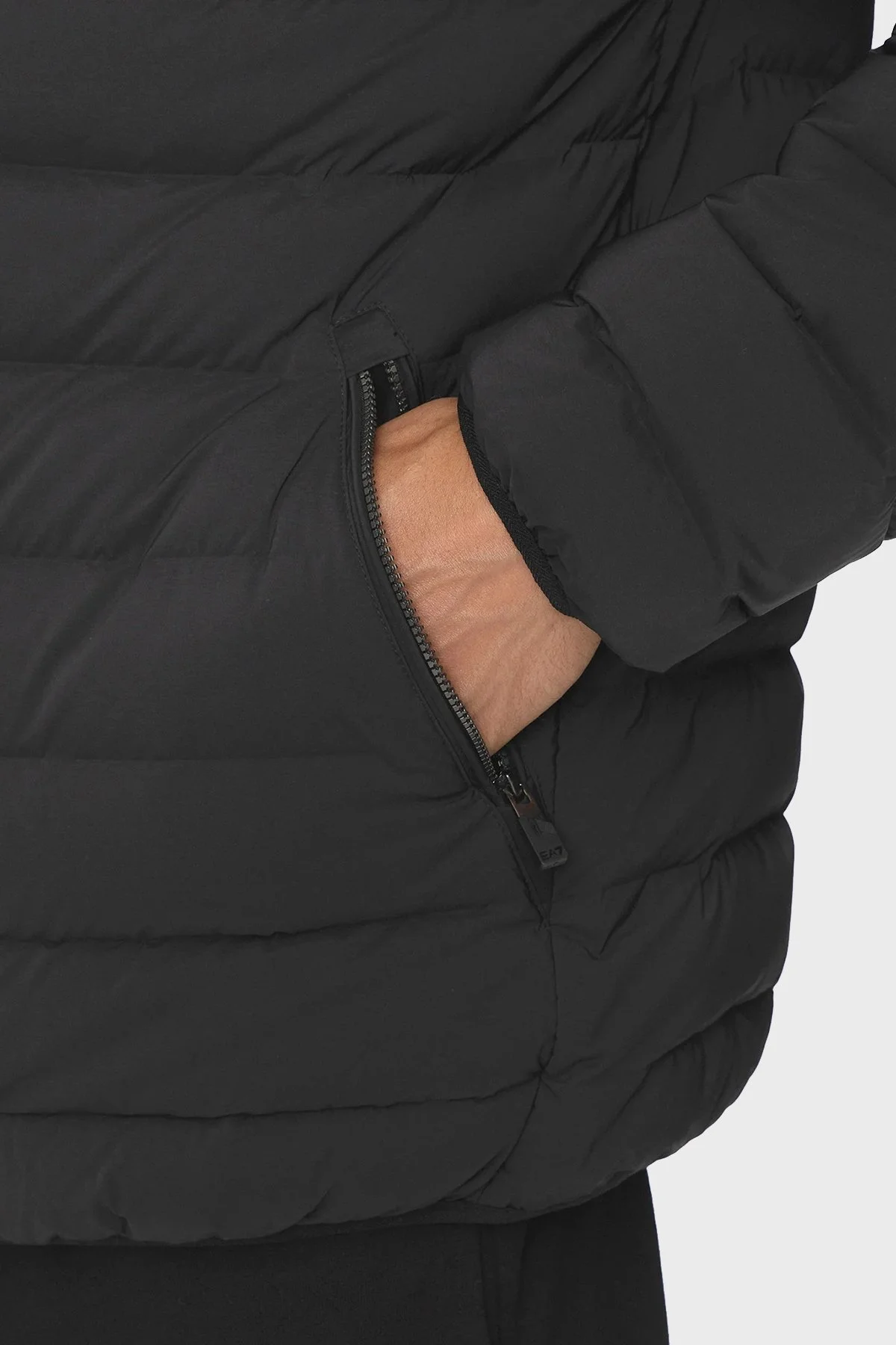 EA7 % 100 Kuş Tüyü Dolgulu Şişme Erkek Mont 6DPB14 PNHAZ 1200 SİYAH - 5