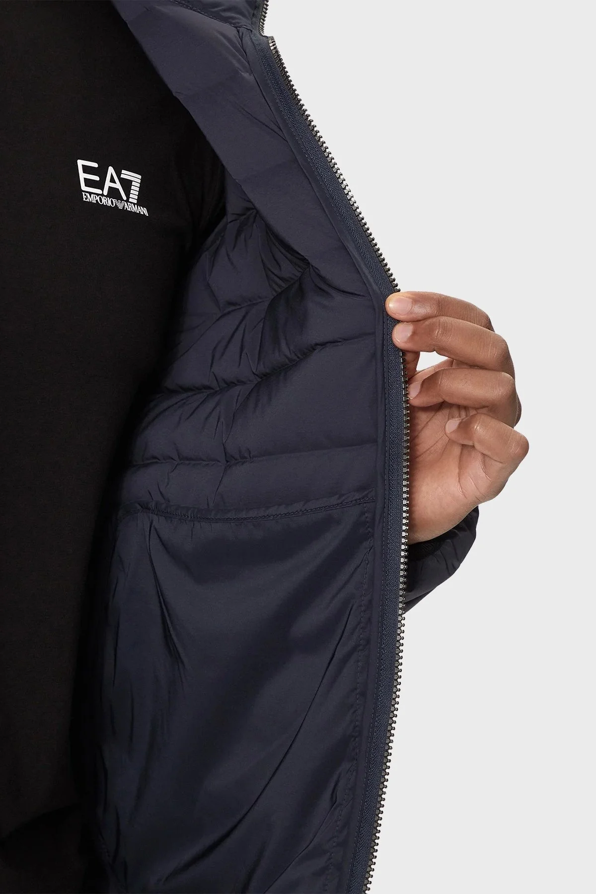 EA7 % 100 Kuş Tüyü Dolgulu Şişme Erkek Mont 6DPB14 PNHAZ 1562 LACİVERT - 4