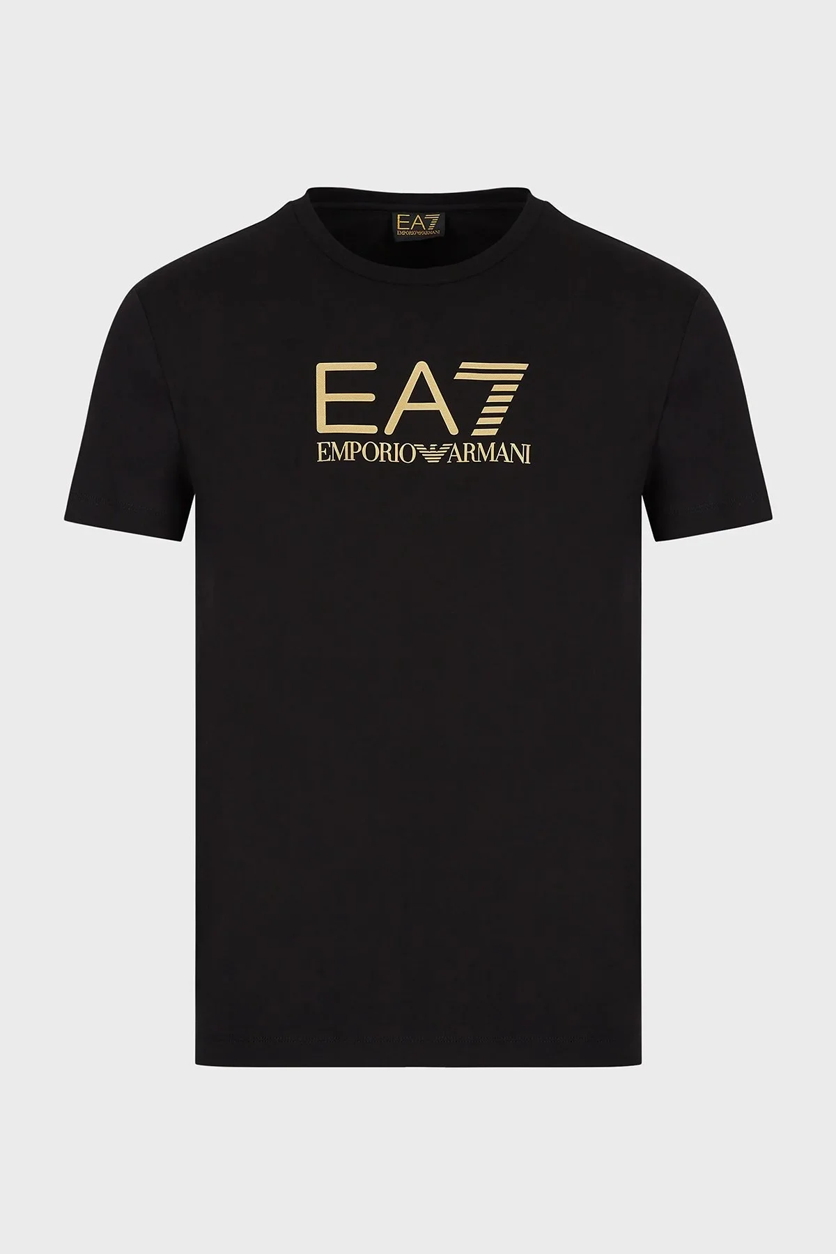 EA7 % 100 Pamuk Regular Fit Bisiklet Yaka Erkek T Shirt 6LPT12 PJM9Z 1200 SİYAH - 3