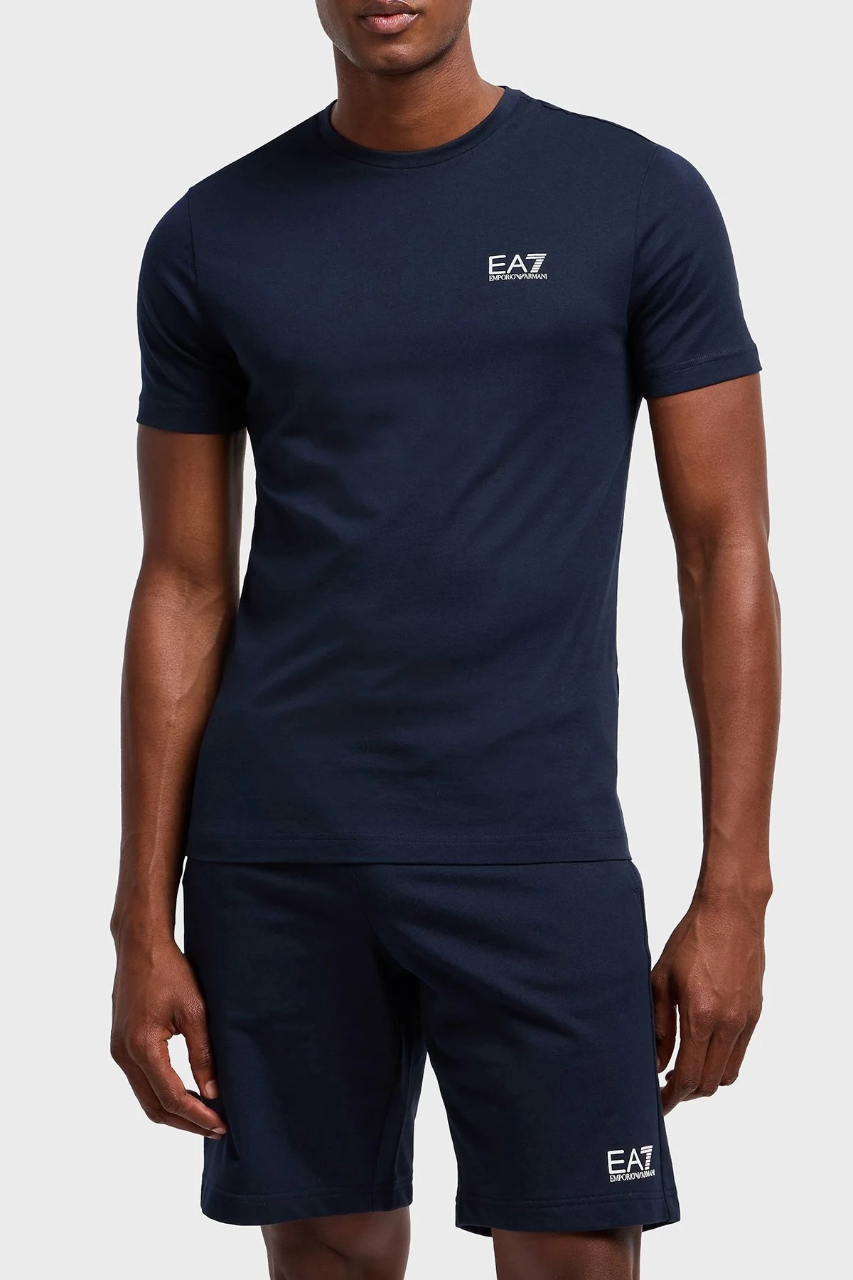 EA7 % 100 Pamuk Regular Fit Bisiklet Yaka Erkek T Shirt 8NPT25 PJVPZ 0562 LACİVERT - 6