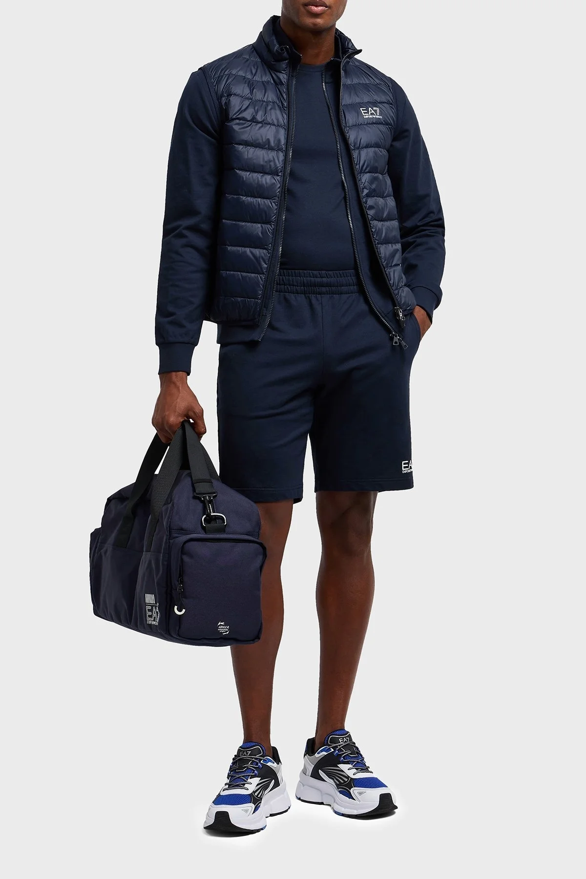 EA7 % 100 Pamuk Regular Fit Bisiklet Yaka Erkek T Shirt 8NPT25 PJVPZ 0562 LACİVERT - 7