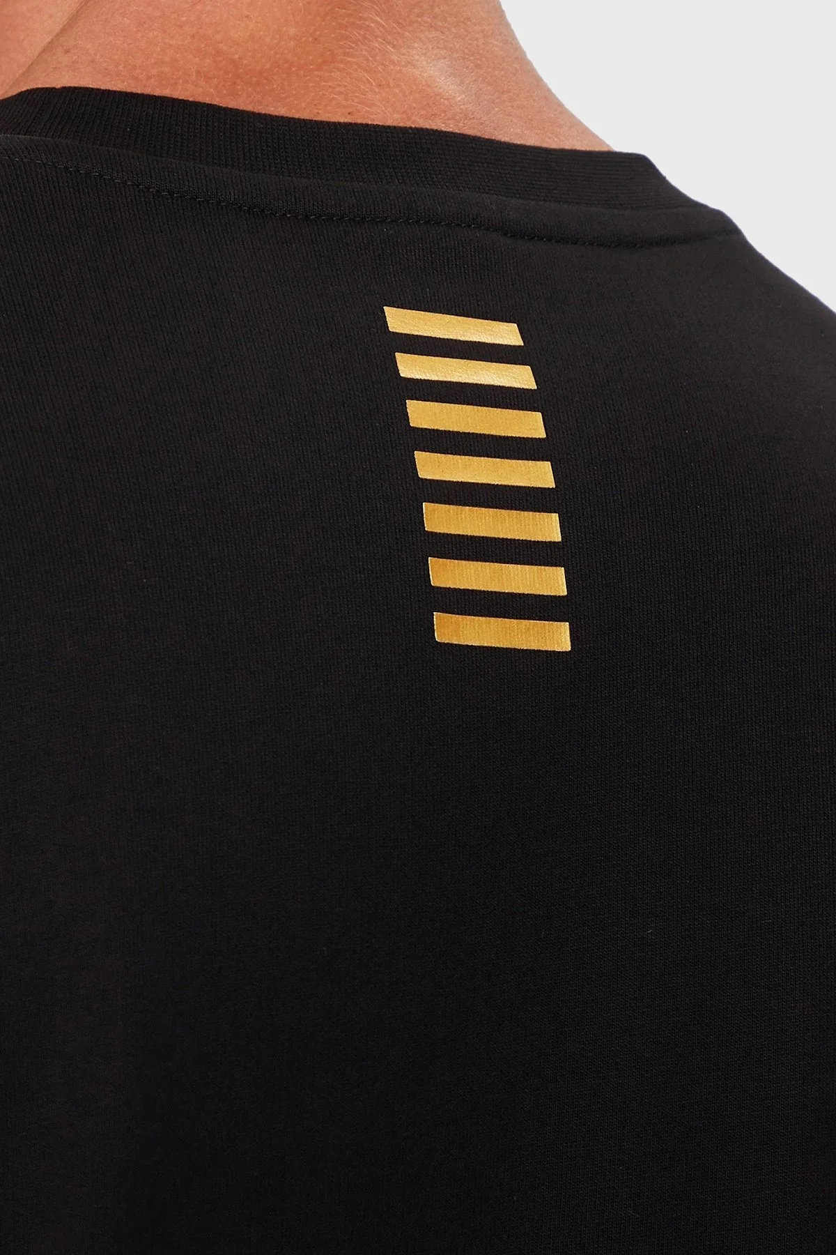 EA7 % 100 Pamuklu Bisiklet Yaka Erkek Sweat 8NPM30 PJVRZ 0208 SİYAH - 5