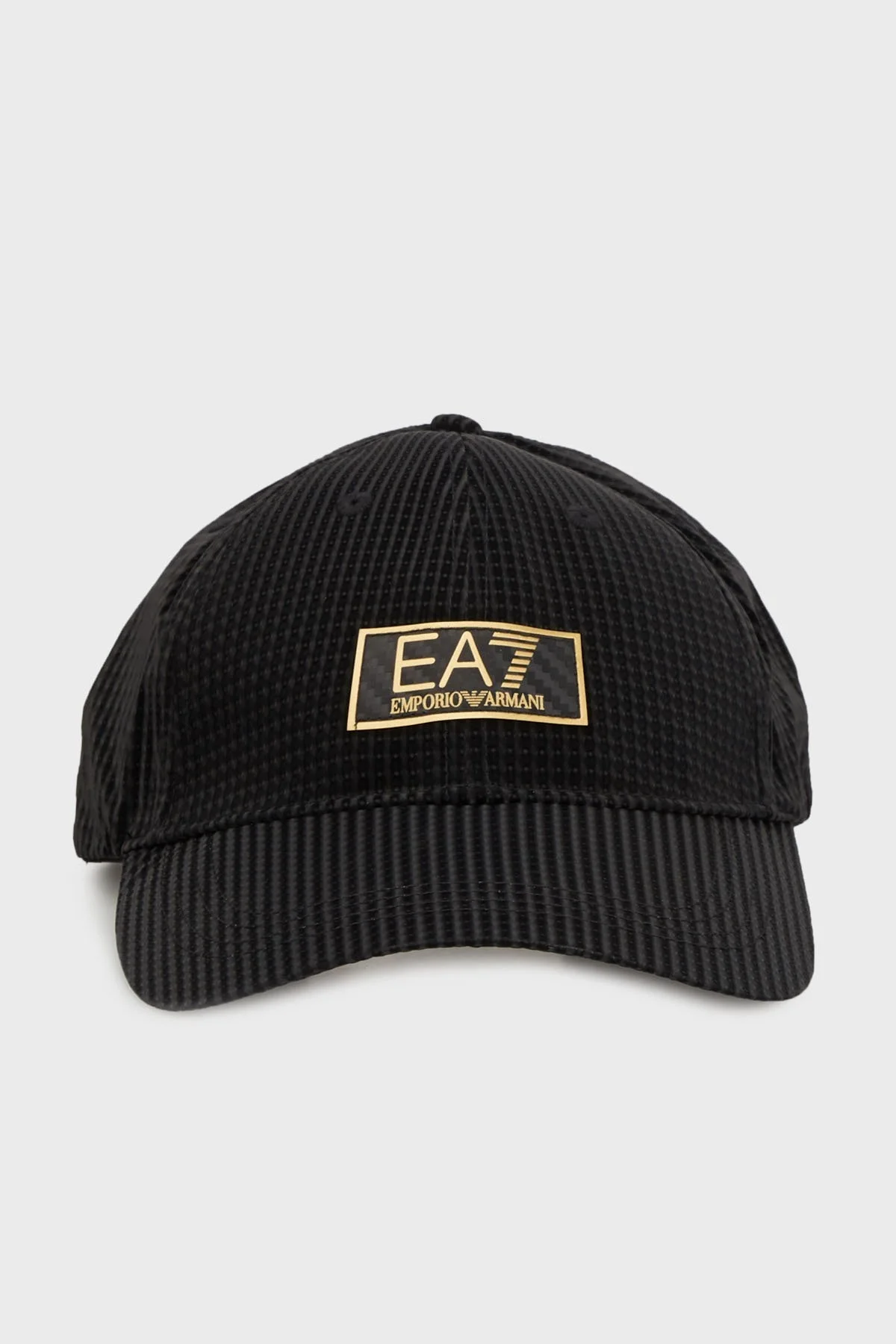 EA7 % 100 Pamuklu Logo Baskılı Unisex Şapka 7X000009 AF10507 UC001 SİYAH - 1