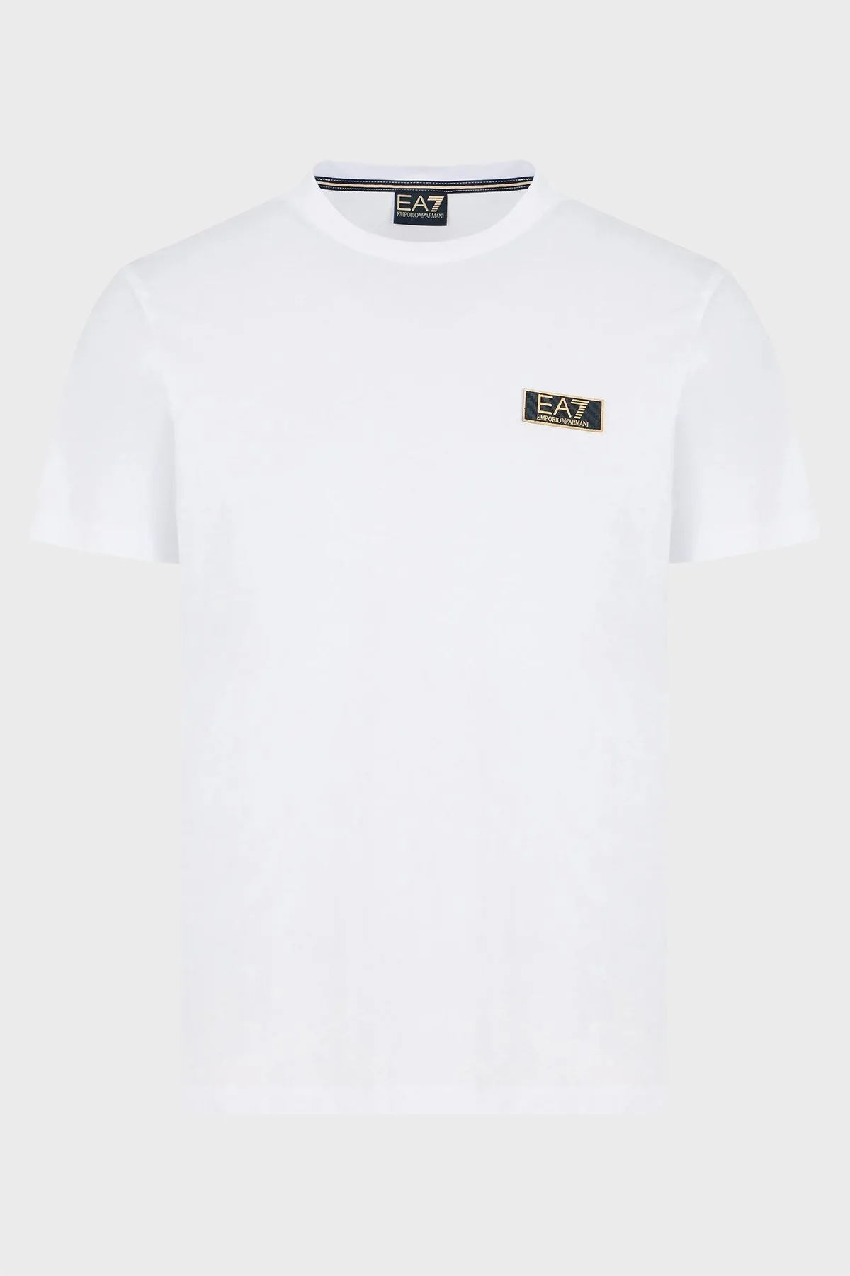 EA7 % 100 Pamuklu Regular Fit Erkek T Shirt 7M000021 AF10170 U0002 BEYAZ - 4