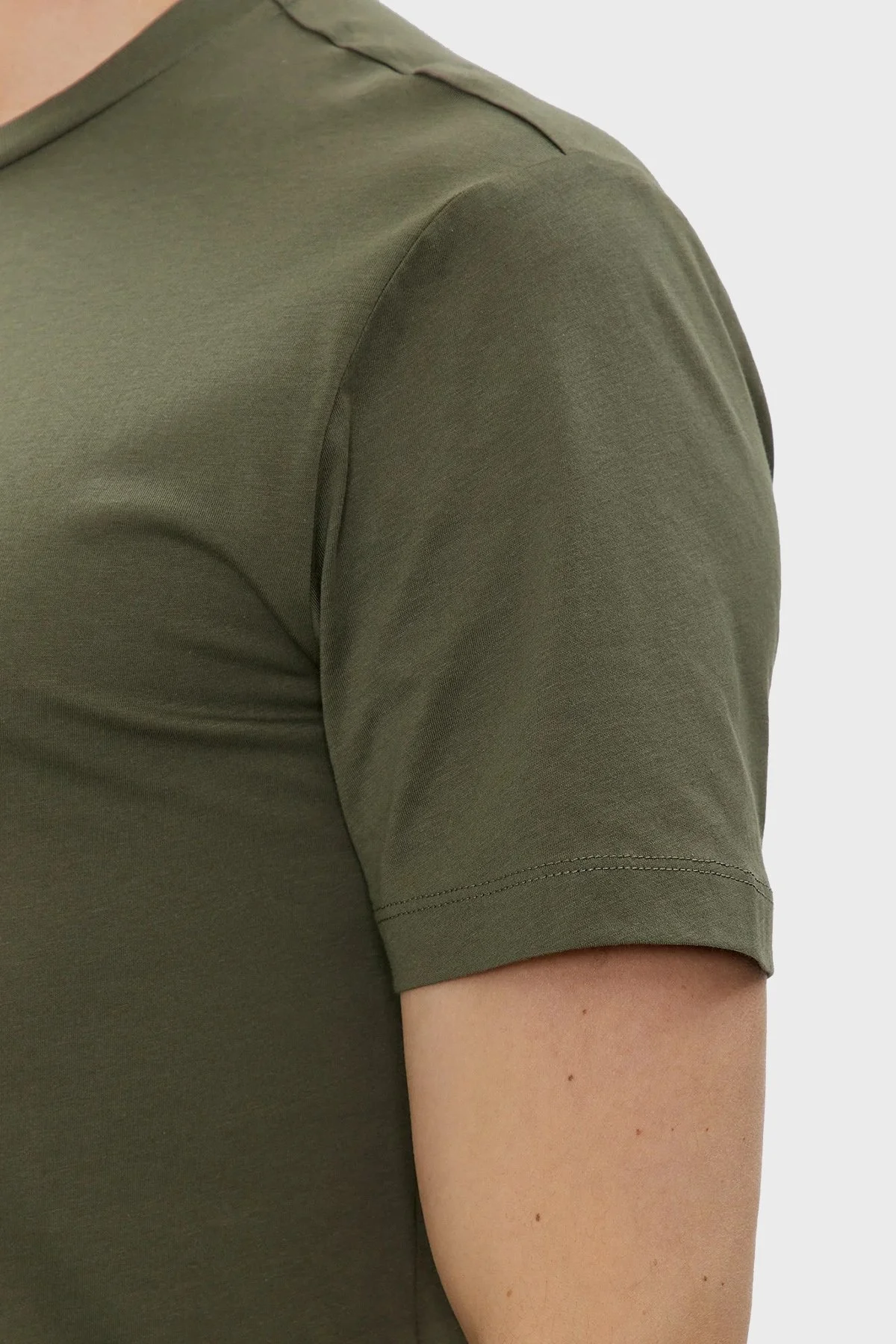 EA7 % 100 Pamuklu Slim Fit Erkek T Shirt 3DPT71 PJM9Z 1846 YEŞİL - 10