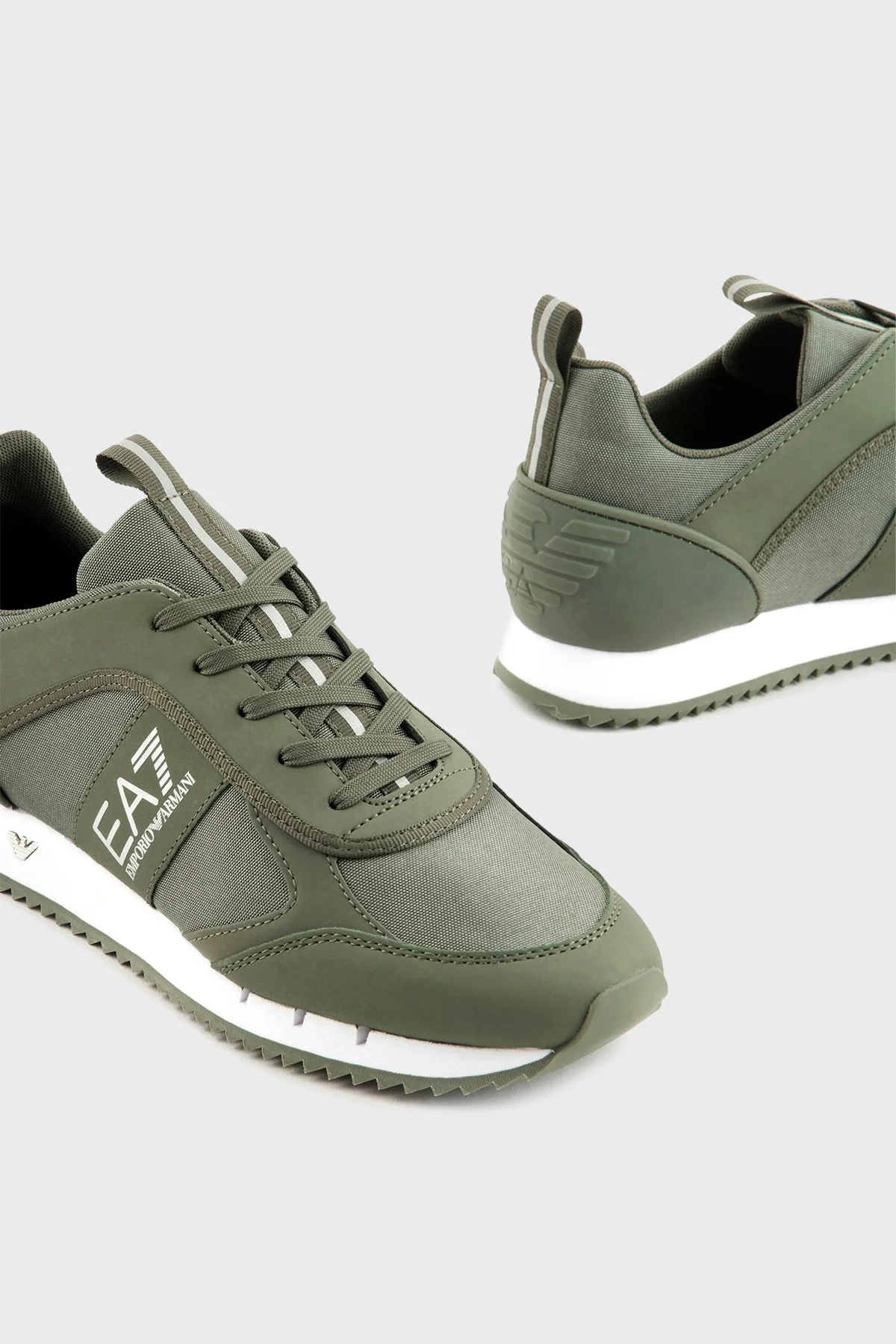 EA7 Bağcıklı Logolu Sneaker Unisex Ayakkabı X8X027 XK219 T528 HAKİ - 5