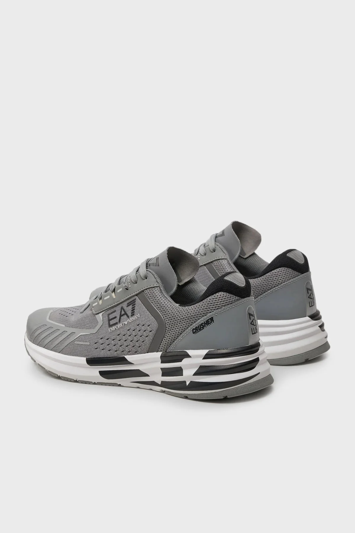 EA7 Bağcıklı Logolu Sneaker Unisex Ayakkabı X8X094 XK239 T531 GRİ - 3