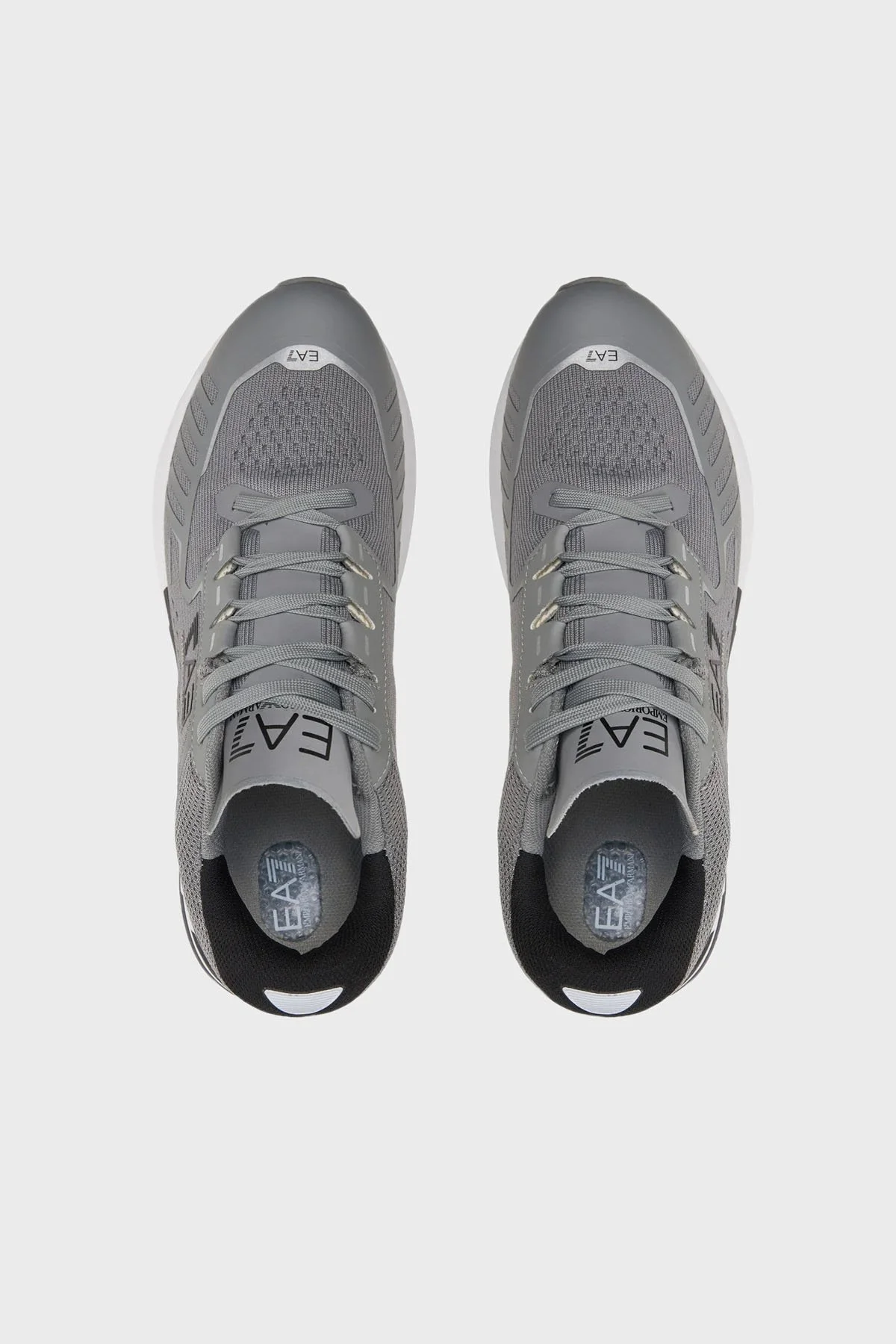 EA7 Bağcıklı Logolu Sneaker Unisex Ayakkabı X8X094 XK239 T531 GRİ - 4