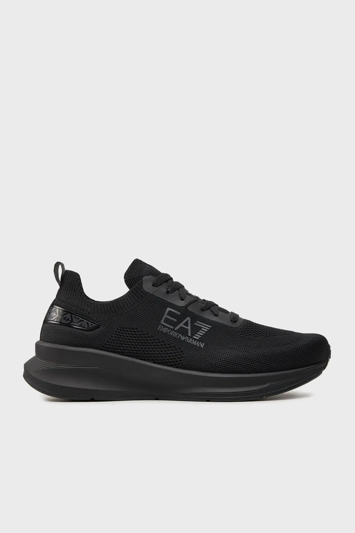 EA7 Bağcıklı Logolu Sneaker Unisex Ayakkabı X8X149 XK349 T776 SİYAH - 1