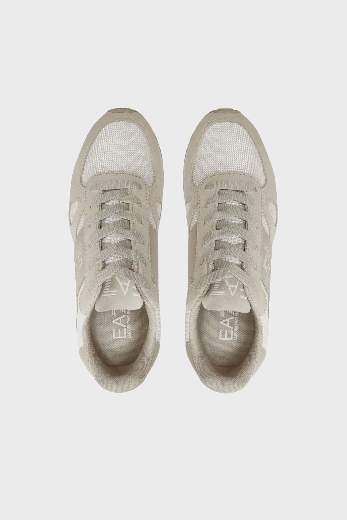 EA7 Bağcıklı Logolu Sneaker Unisex Ayakkabı X8X151 XK354 T498 KREM - 4