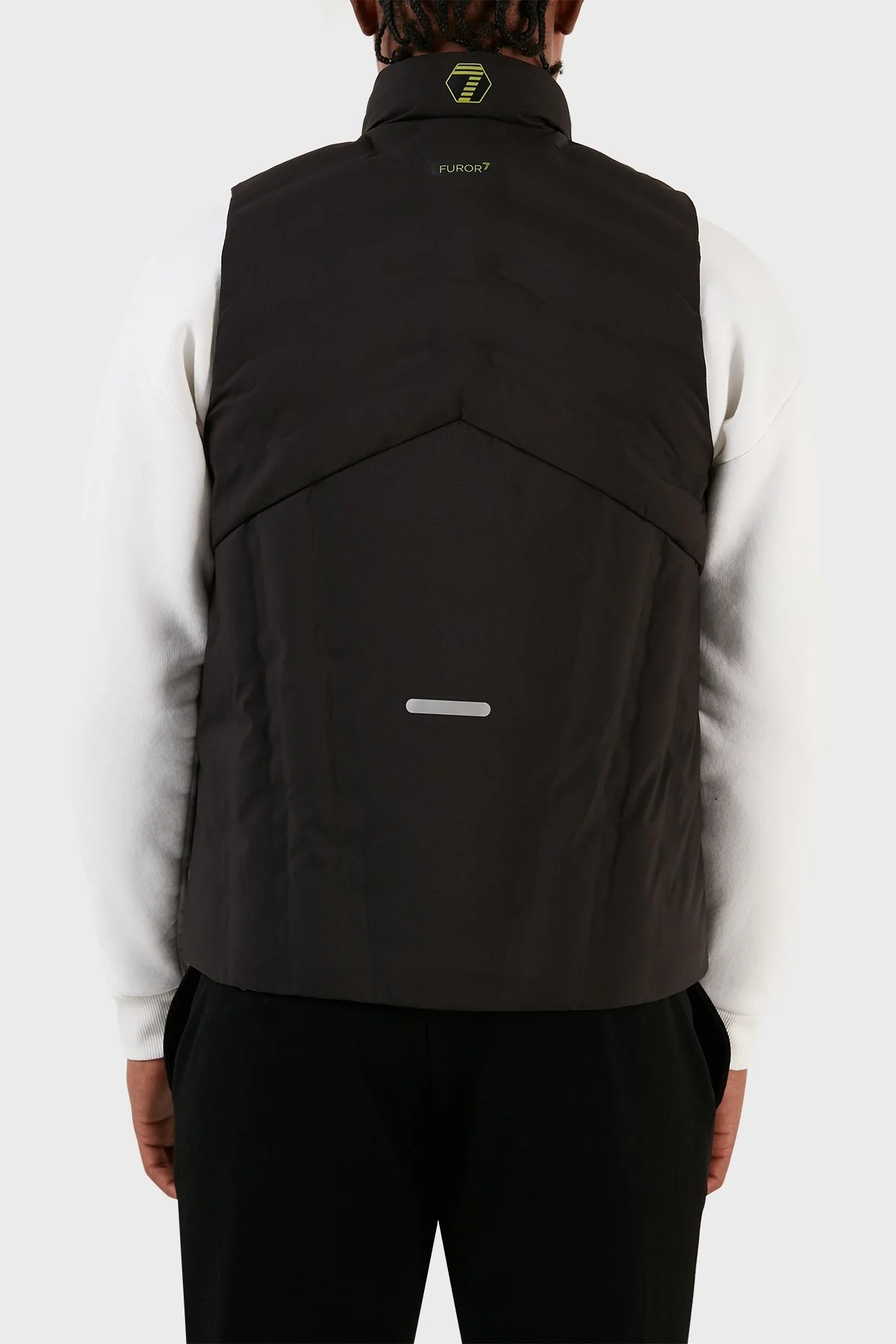 EA7 Cepli Fermuarlı Dik Yaka Dolgulu Şişme Erkek Yelek 6RPQ04 PN8MZ 1200 SİYAH - 5