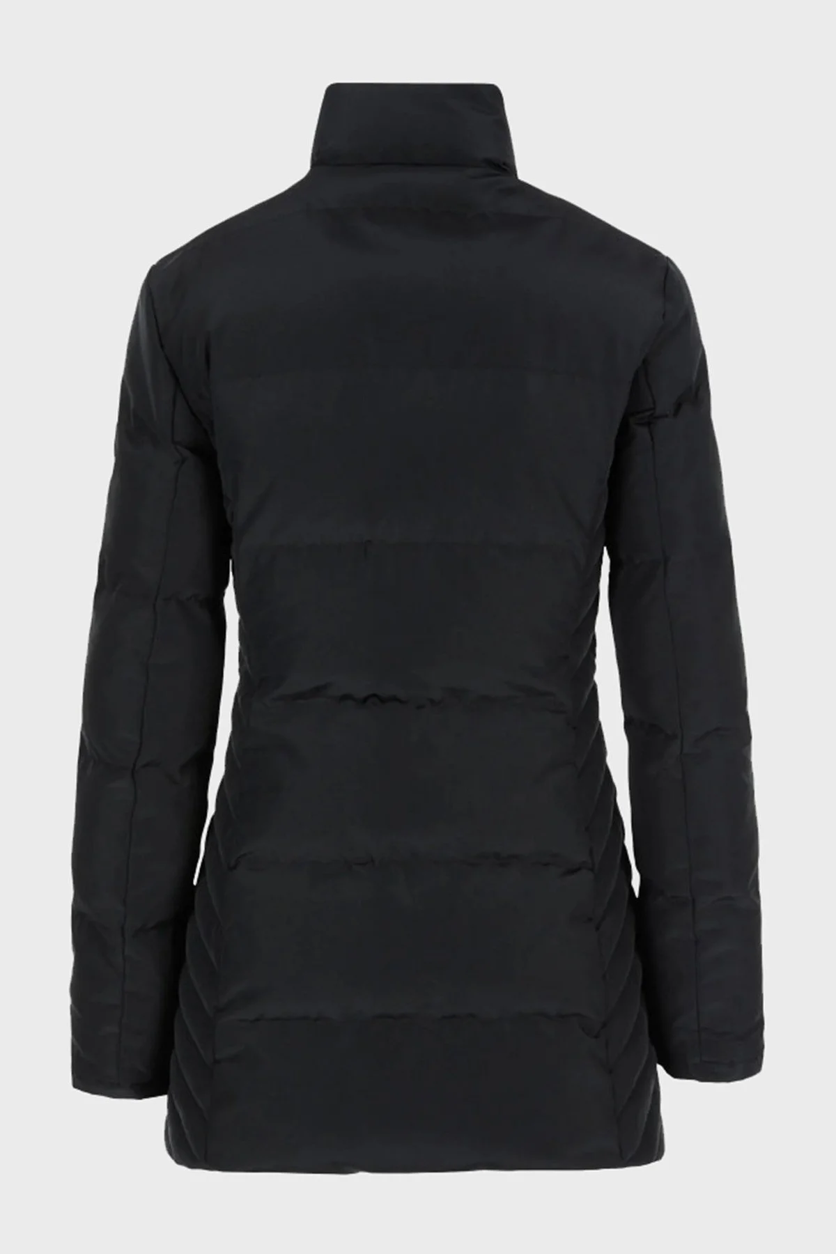 EA7 Cepli Fermuarlı Regular Fit Dik Yaka Şişme Bayan Mont S 6KTK10 TN8AZ 1200 SİYAH - 3