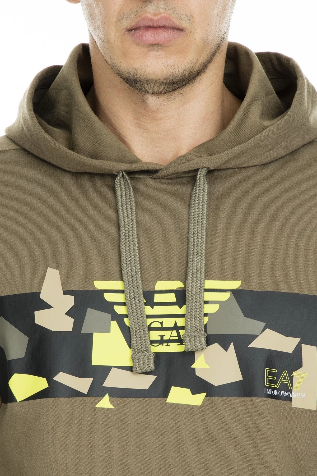 EA7 Kapüşonlu Erkek Sweat 3GPM25 PJ05Z 1851 TAŞ - 6