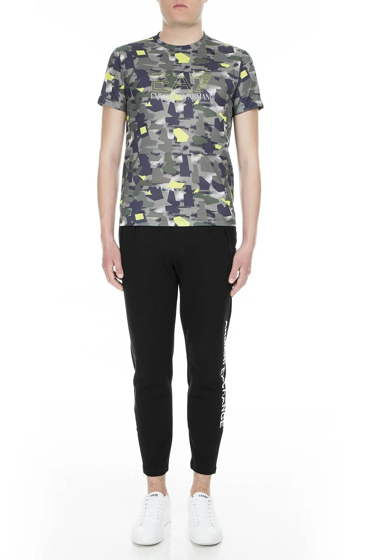 EA7 Erkek T Shirt 3GPT17 PJR2Z 2806 YEŞİL KAMUFLAJ - 5