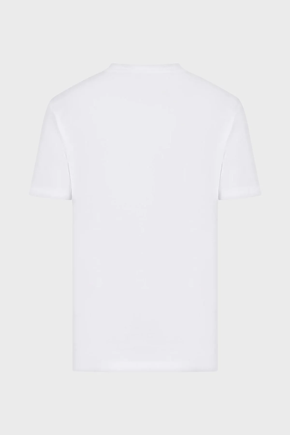 EA7 Logolu Bisiklet Yaka % 100 Pamuk Slim Fit Erkek T Shirt 3RPT71 PJM9Z 1100 BEYAZ - 4