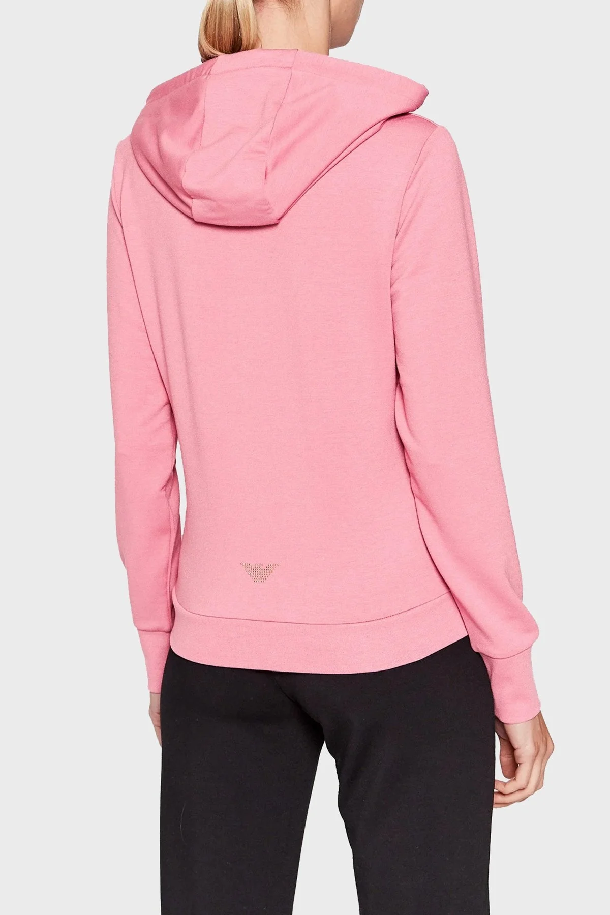 EA7 Fermuarlı Cepli Regular Fit Kapüşonlu Bayan Eşofman Takımı 8NTV51 TJ9RZ 24BD PEMBE - 8