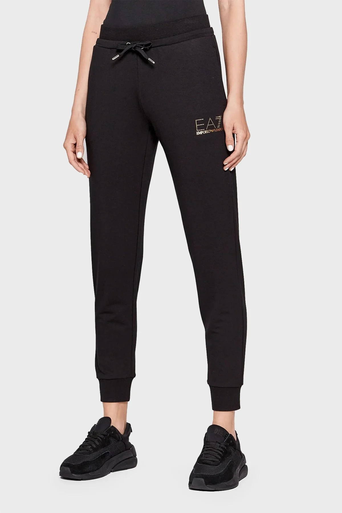 EA7 Fermuarlı Cepli Regular Fit Kapüşonlu Bayan Eşofman Takımı 8NTV51 TJ9RZ 24BD PEMBE - 10