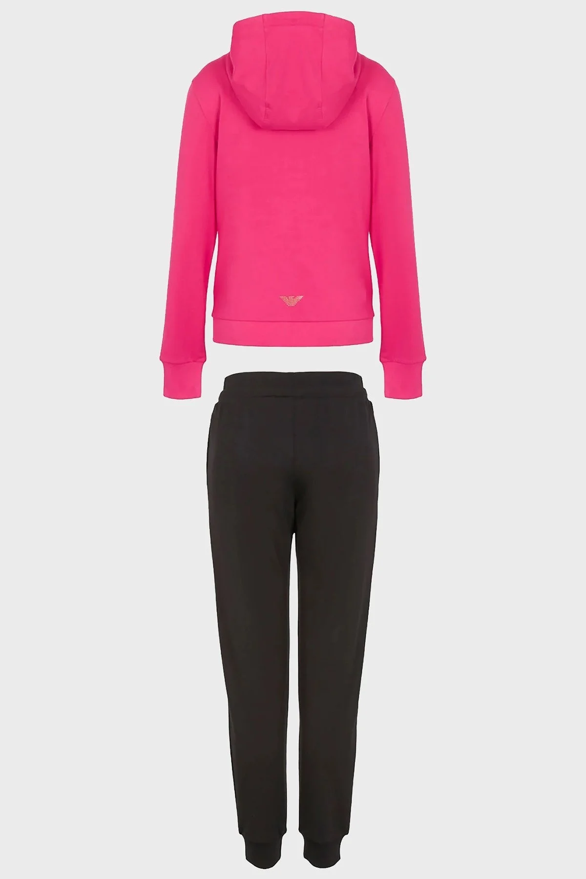 EA7 Fermuarlı Cepli Regular Fit Kapüşonlu Bayan Eşofman Takımı 8NTV51 TJ9RZ 24GA FUŞYA - 13