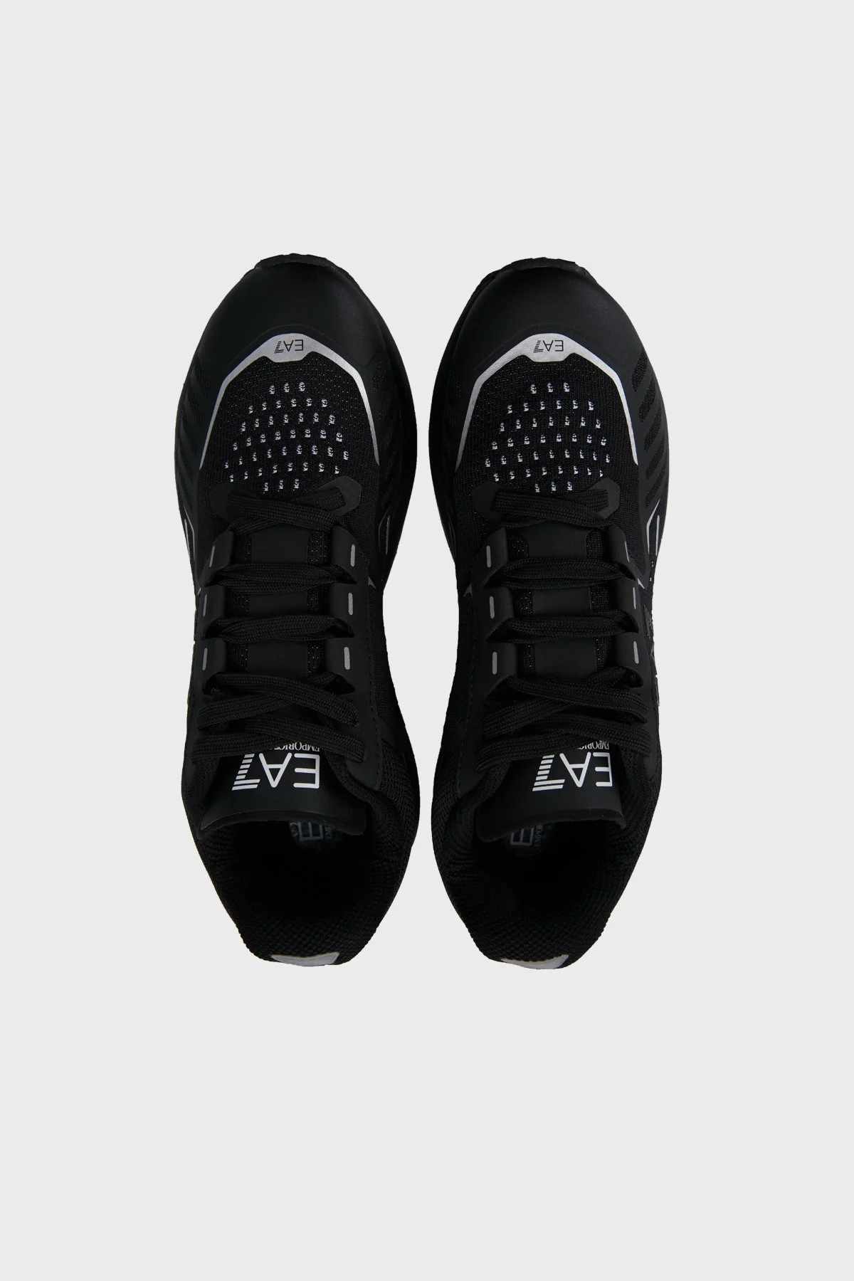 EA7 Sneaker Unisex Ayakkabı X8X094 XK239 A120 SİYAH-BEYAZ - 4