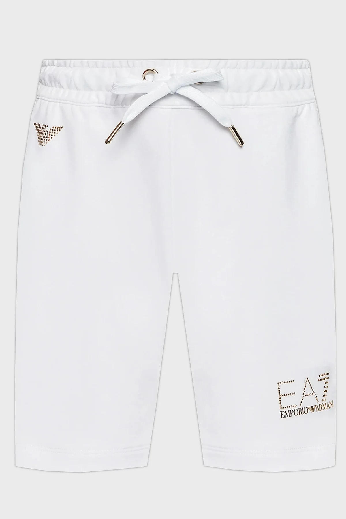 EA7 İnce Esnek Dokulu Regular Fit Cepli Bayan Short 3RTS63 TJ9RZ 1100 BEYAZ - 5