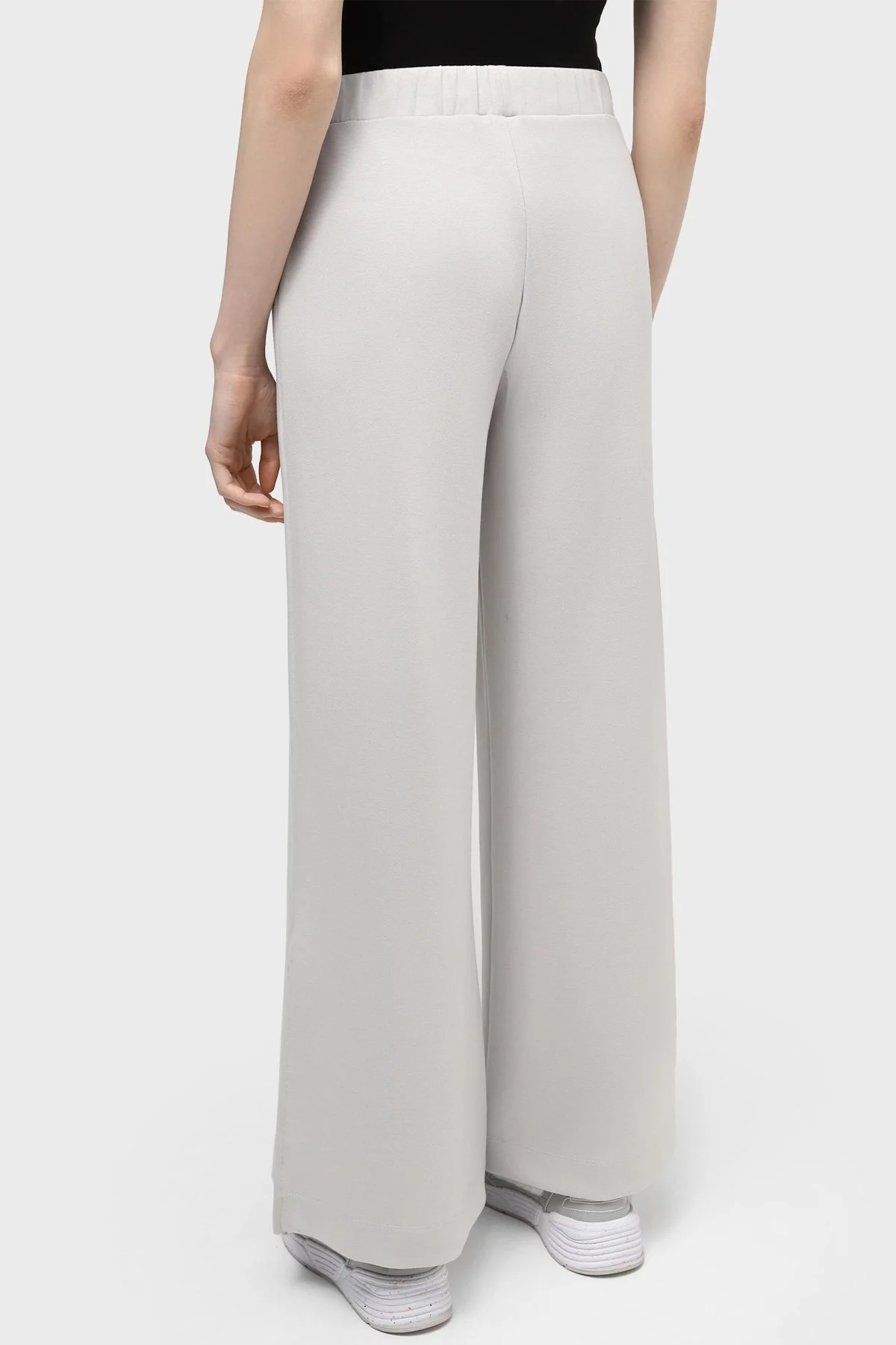EA7 İnterlok Relaxed Fit Yırtmaçlı Spor Bayan Pantolon 3DTP76 TJUDZ 1938 GRİ - 2