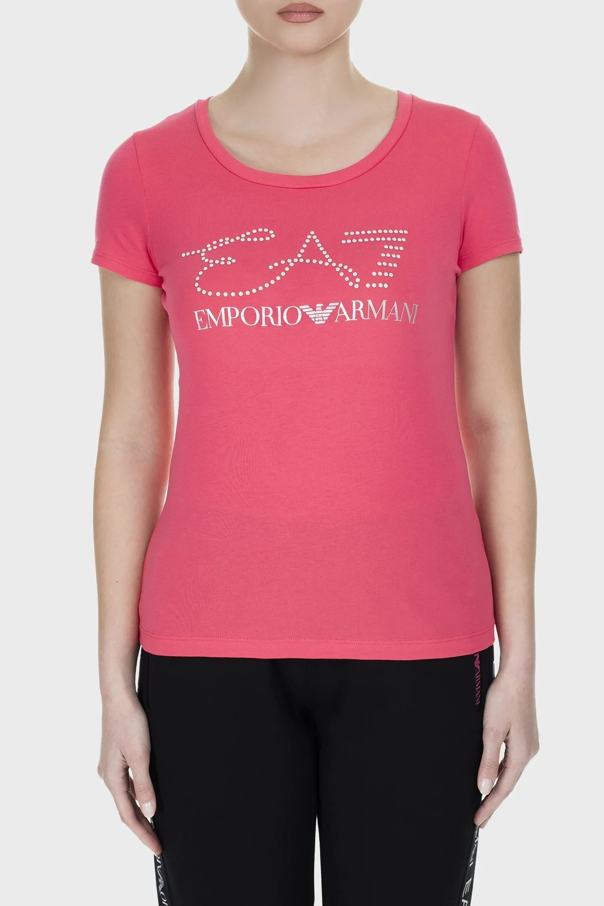 EA7 Bayan T Shirt S 3GTT18 TJ12Z 1456 MERCAN - 1