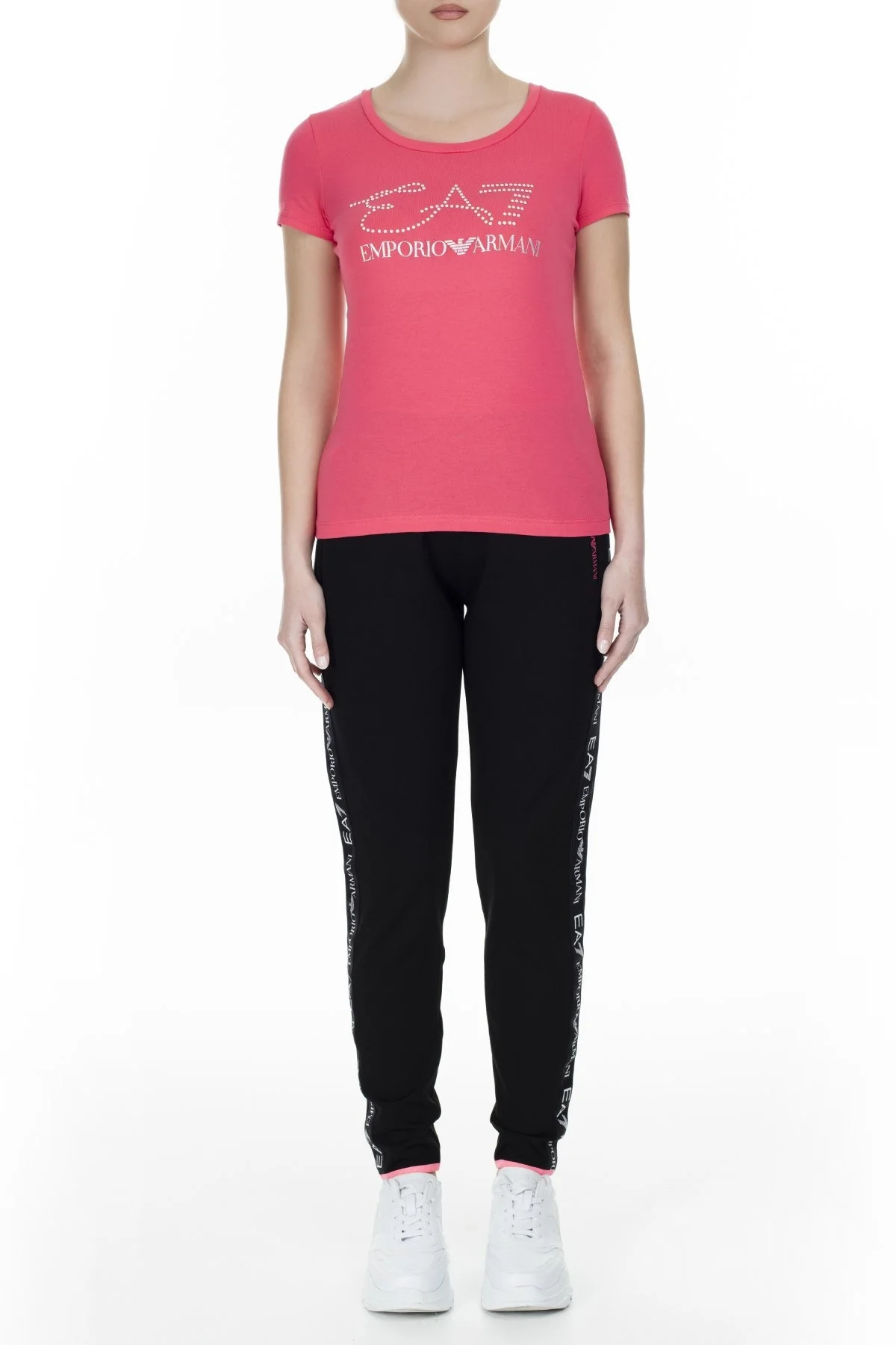 EA7 Bayan T Shirt S 3GTT18 TJ12Z 1456 MERCAN - 5