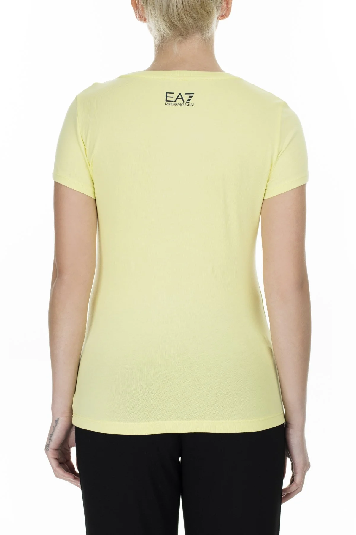 EA7 Bayan T Shirt S 3GTT18 TJ12Z 1643 LİMON SARI - 2