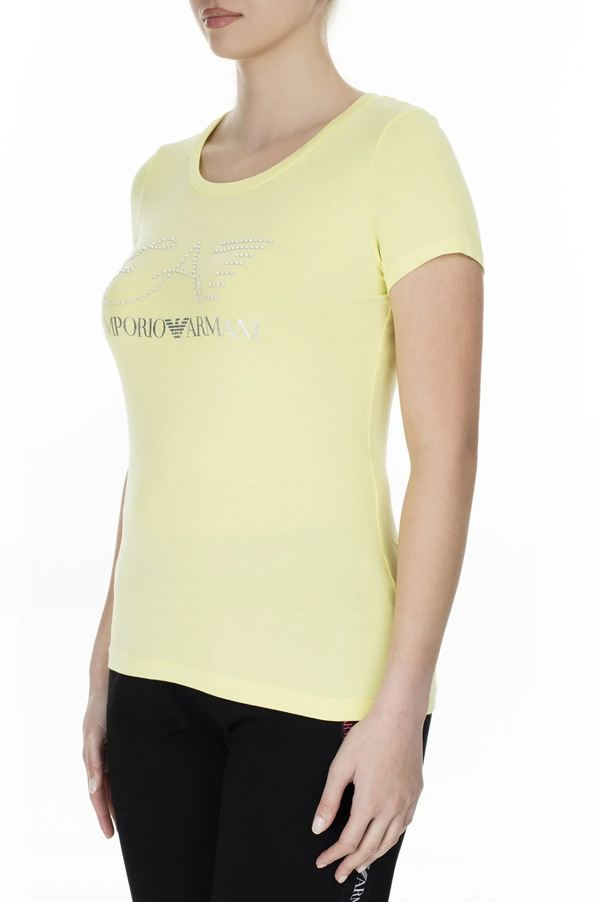 EA7 Bayan T Shirt S 3GTT18 TJ12Z 1643 LİMON SARI - 3