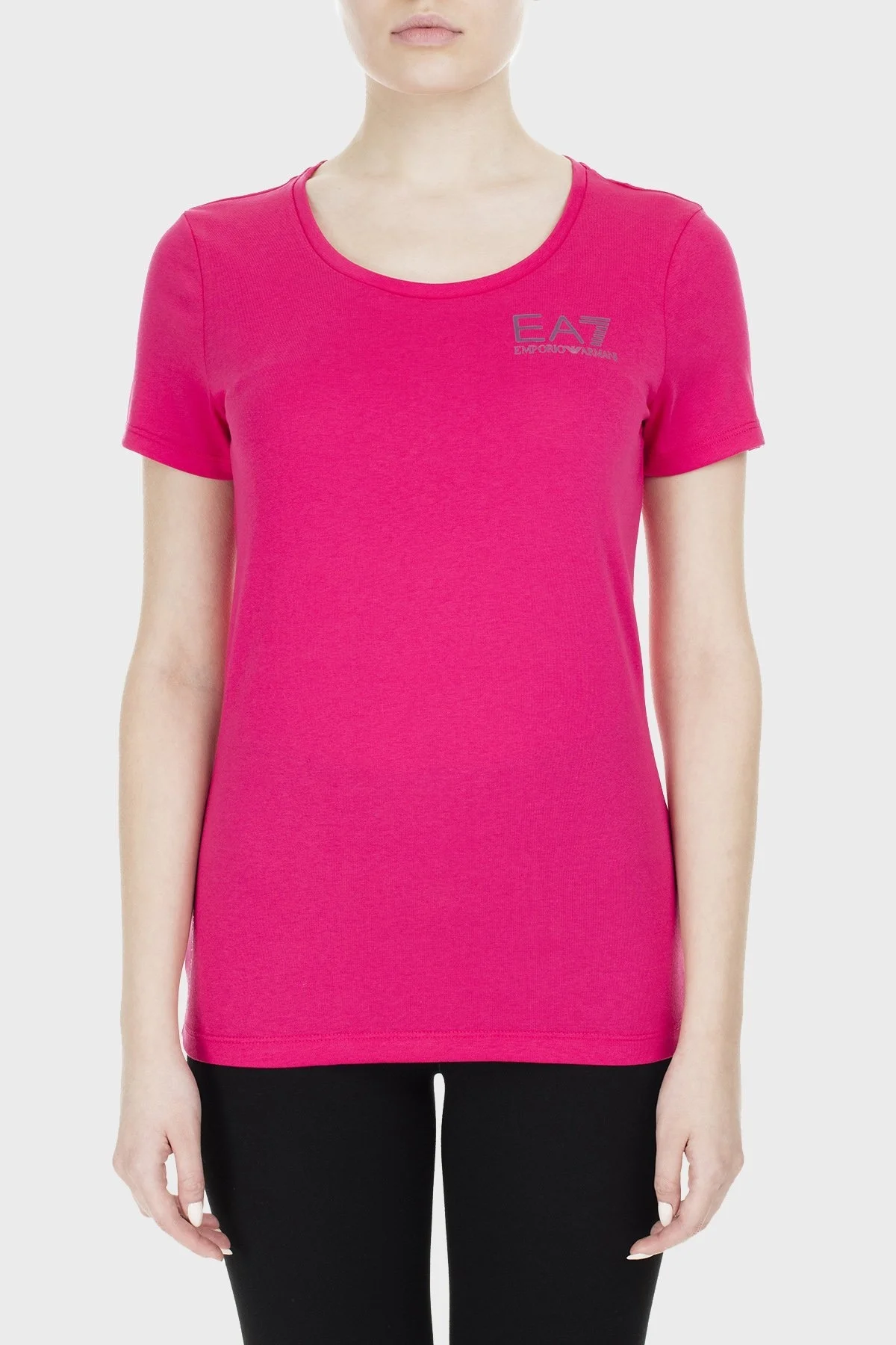 EA7 Bayan T Shirt S 6GTT21 TJJ6Z 1447 PEMBE - 1