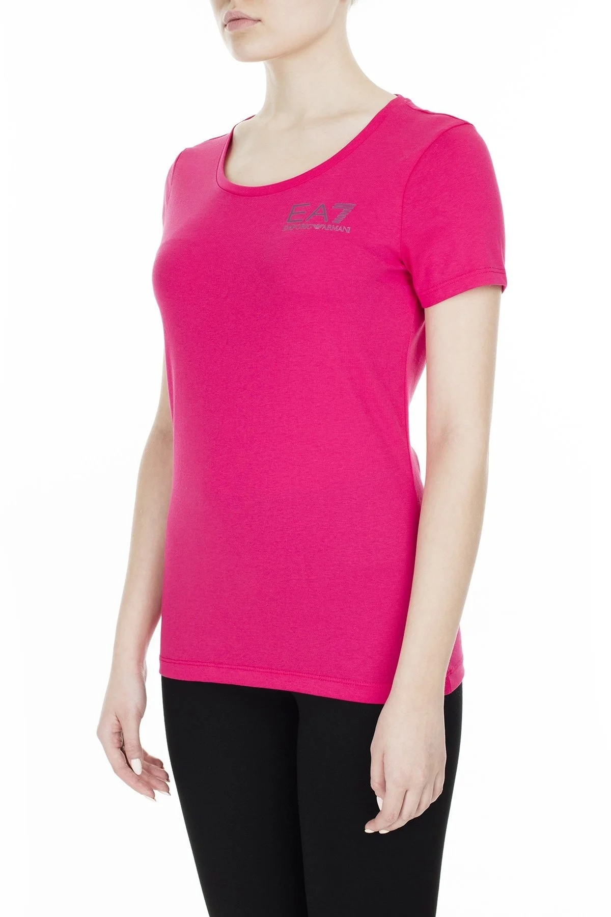 EA7 Bayan T Shirt S 6GTT21 TJJ6Z 1447 PEMBE - 3