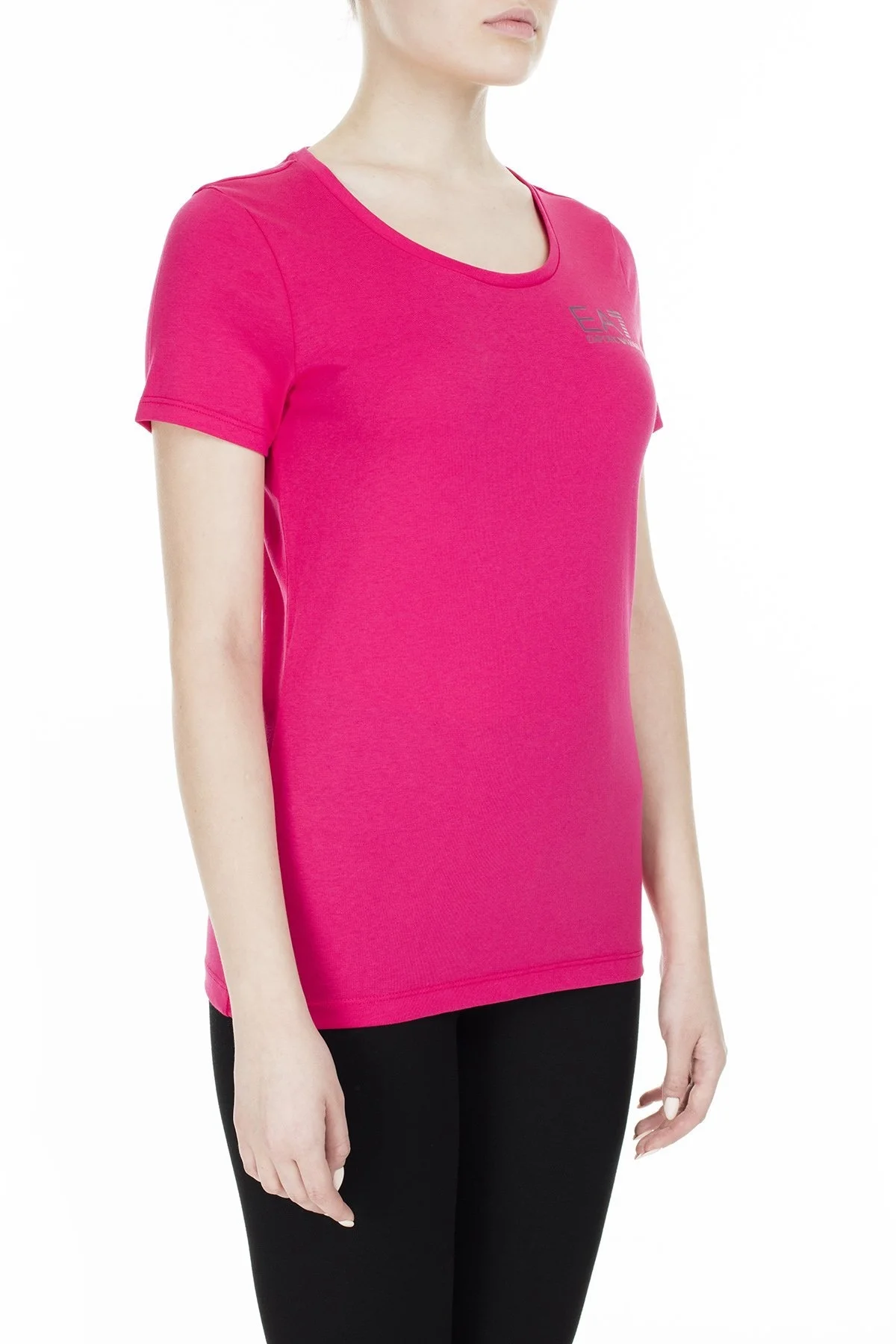 EA7 Bayan T Shirt S 6GTT21 TJJ6Z 1447 PEMBE - 4