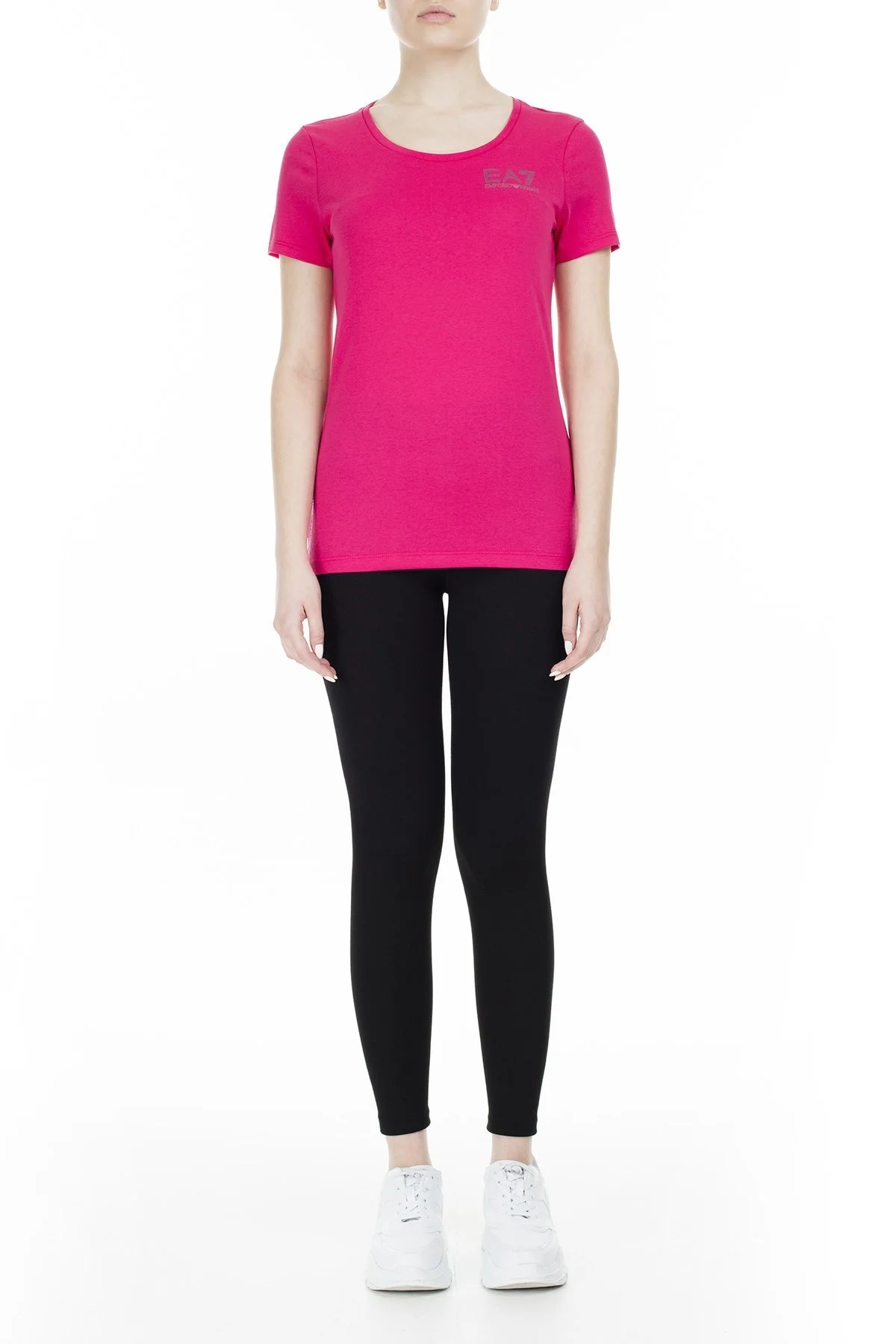 EA7 Bayan T Shirt S 6GTT21 TJJ6Z 1447 PEMBE - 5