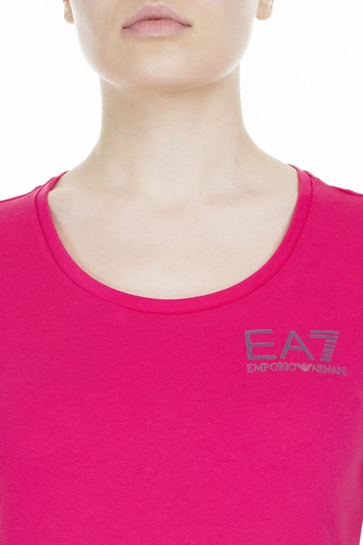 EA7 Bayan T Shirt S 6GTT21 TJJ6Z 1447 PEMBE - 6