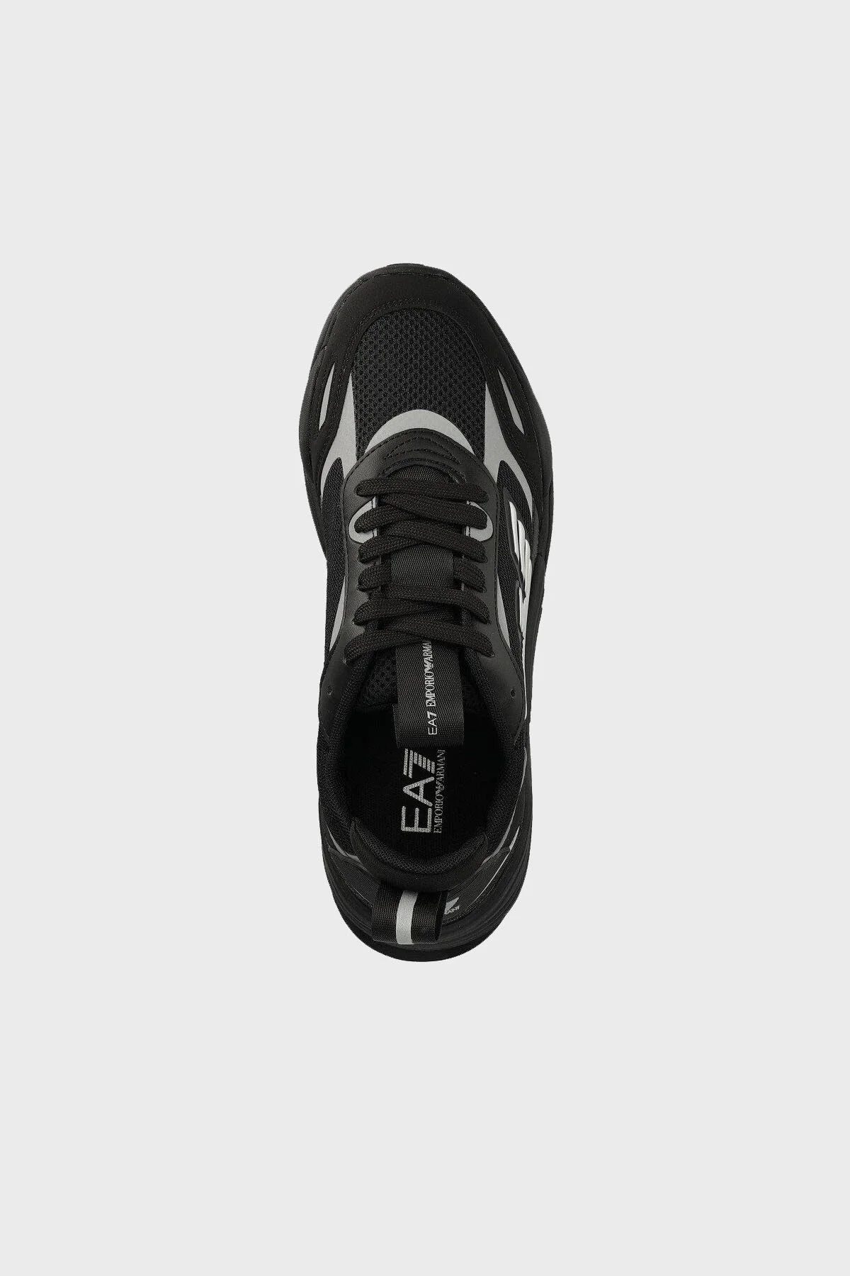 EA7 Kalın Tabanlı Sneaker Unisex Ayakkabı X8X070 XK165 M826 SİYAH - 4