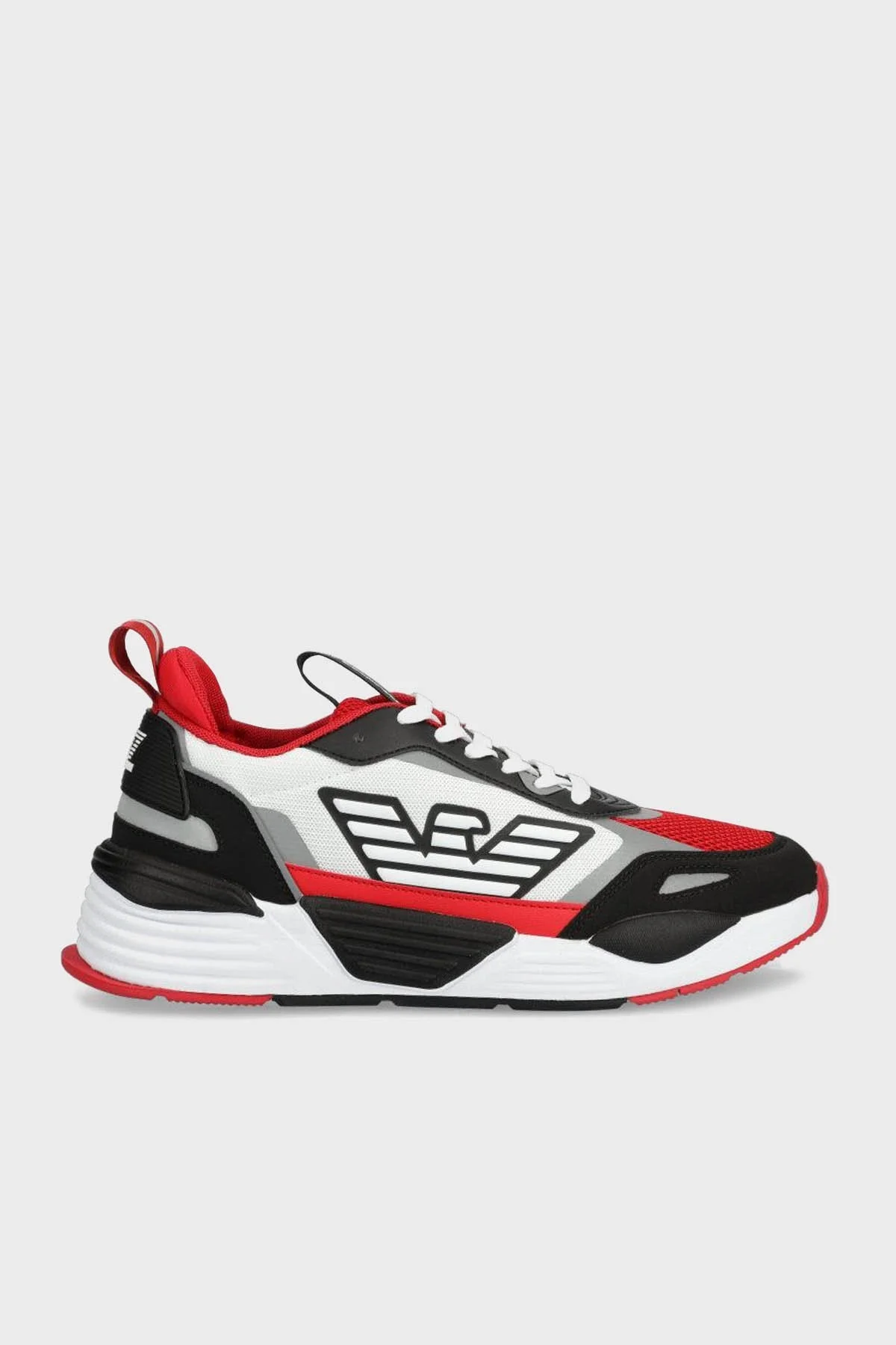 EA7 Kalın Tabanlı Sneaker Unisex Ayakkabı X8X070 XK165 S315 BEYAZ-KIRMIZI - 1