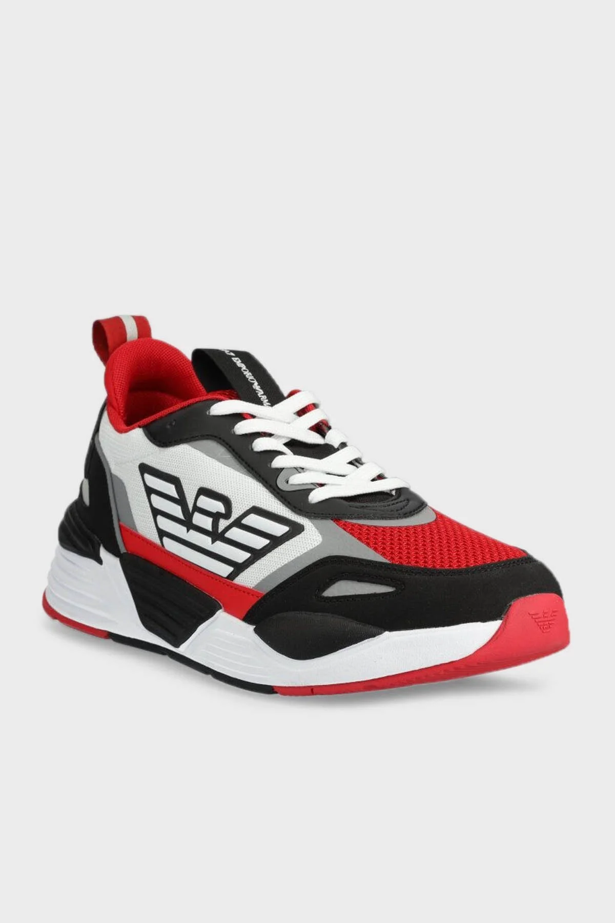 EA7 Kalın Tabanlı Sneaker Unisex Ayakkabı X8X070 XK165 S315 BEYAZ-KIRMIZI - 2