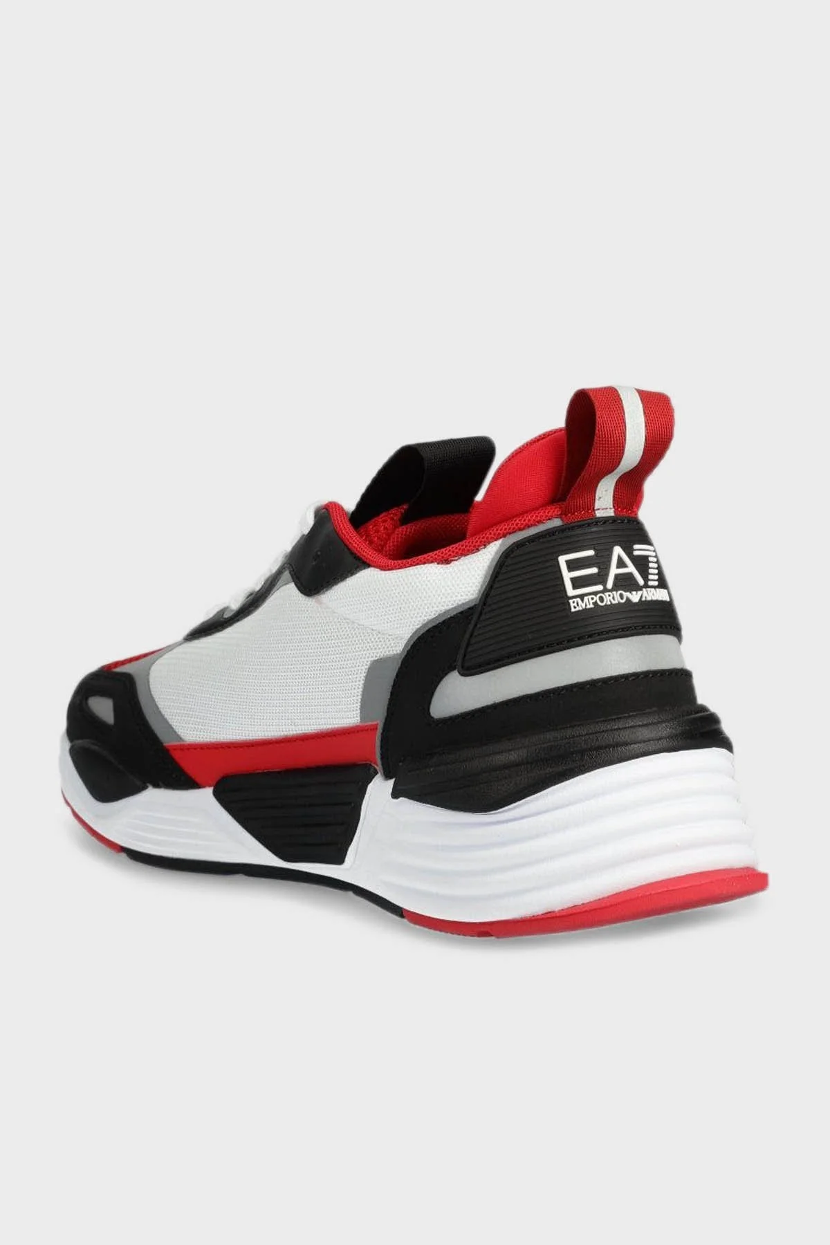EA7 Kalın Tabanlı Sneaker Unisex Ayakkabı X8X070 XK165 S315 BEYAZ-KIRMIZI - 3