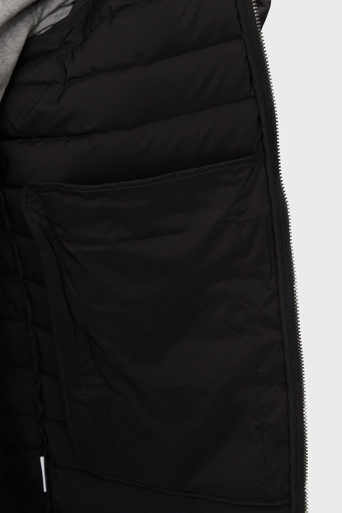 EA7 Kapitoneli Regular Fit Kuş Tüyü Dolgulu Gizli Kapüşonlu Uzun Şişme Erkek Mont 6DPK12 PNHAZ 1200 SİYAH - 6