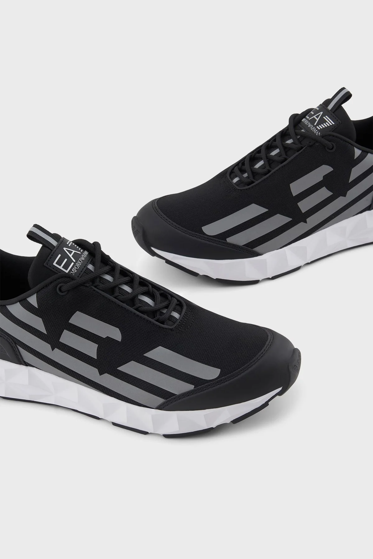 EA7 Kartal Logolu Sneaker Unisex Ayakkabı X8X217 XK433 N763 SİYAH-GÜMÜŞ - 9
