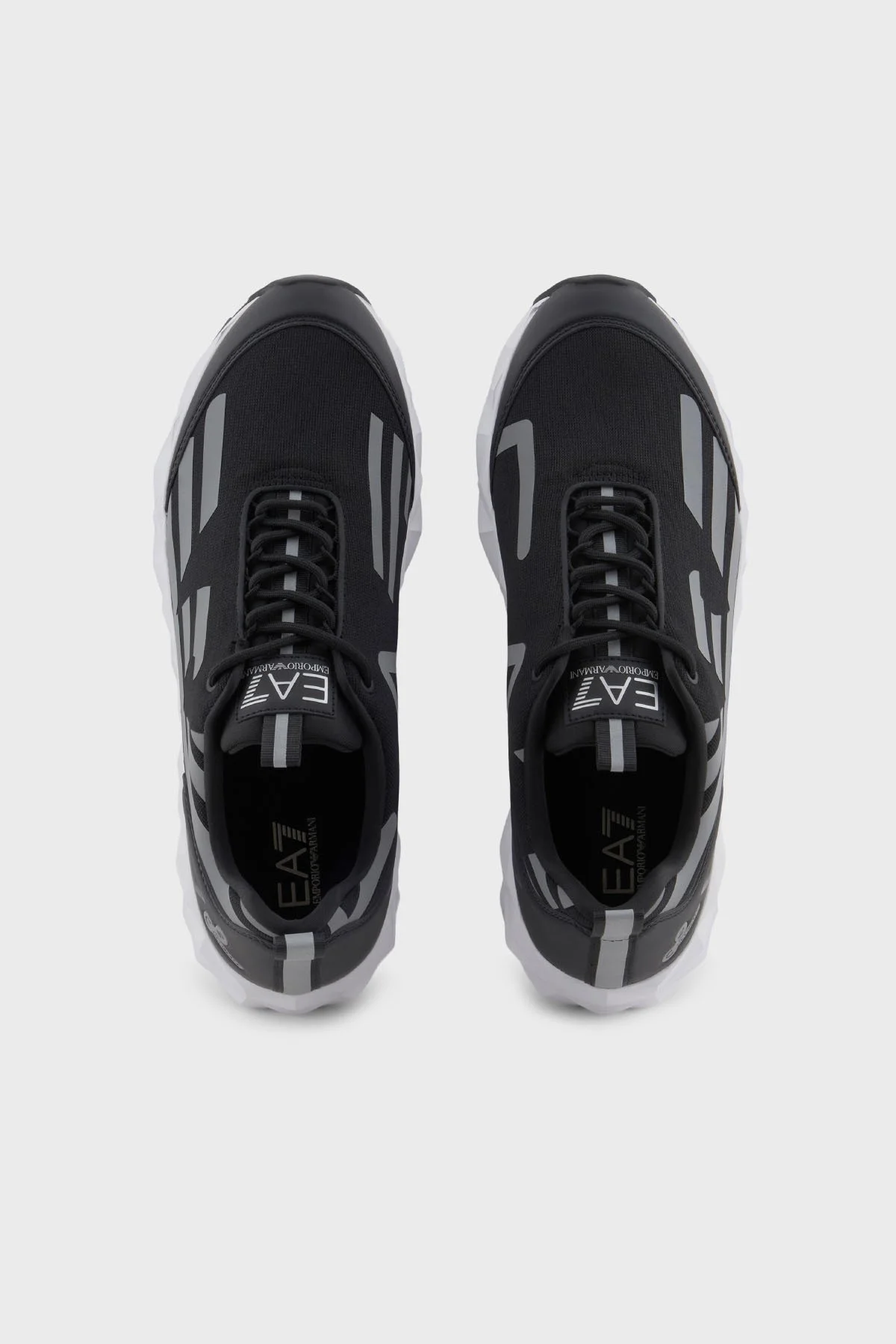 EA7 Kartal Logolu Sneaker Unisex Ayakkabı X8X217 XK433 N763 SİYAH-GÜMÜŞ - 10