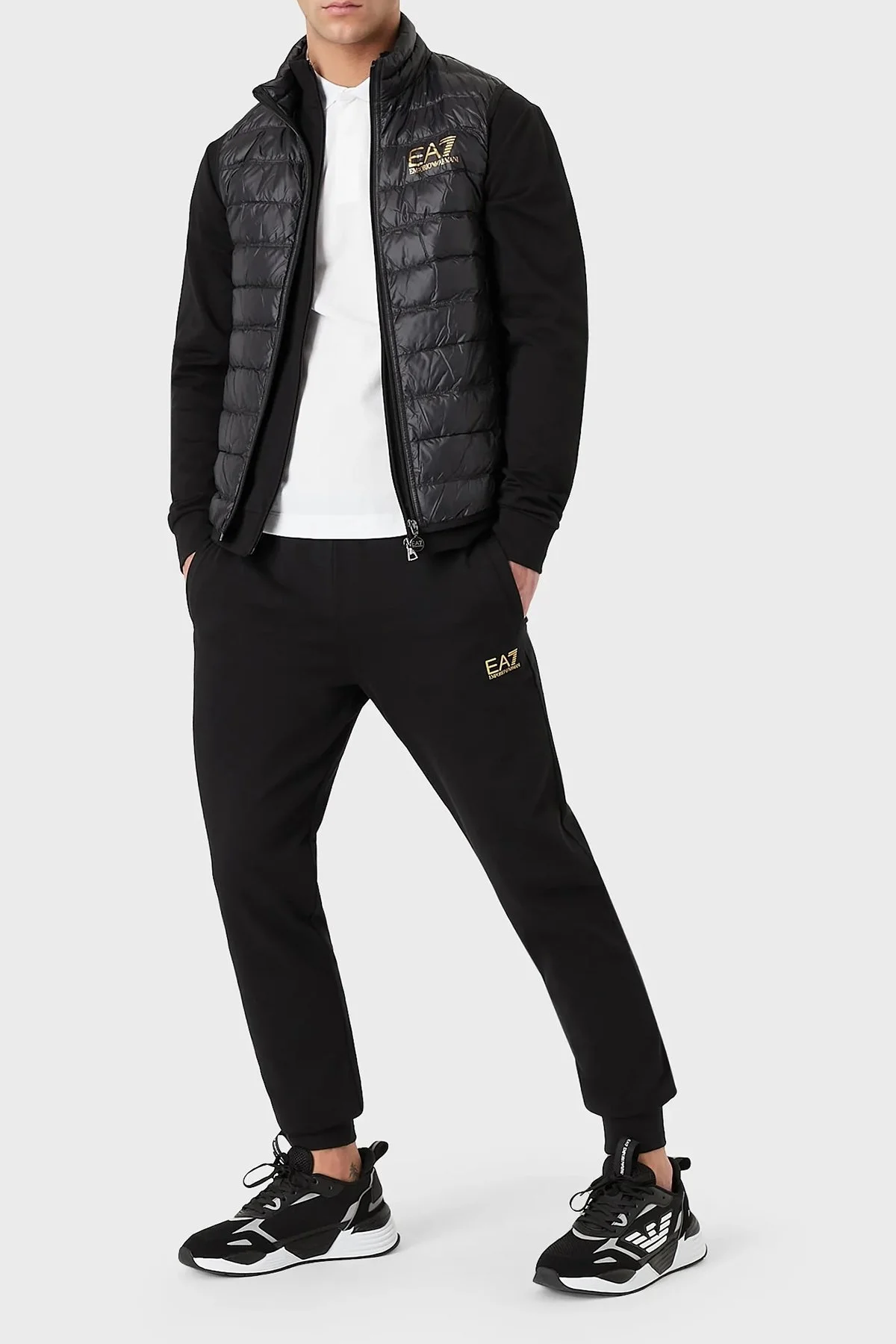 EA7 Kaz Tüyü Dolgulu Dik Yaka Erkek Yelek 8NPQ01 PN29Z 0208 SİYAH - 2