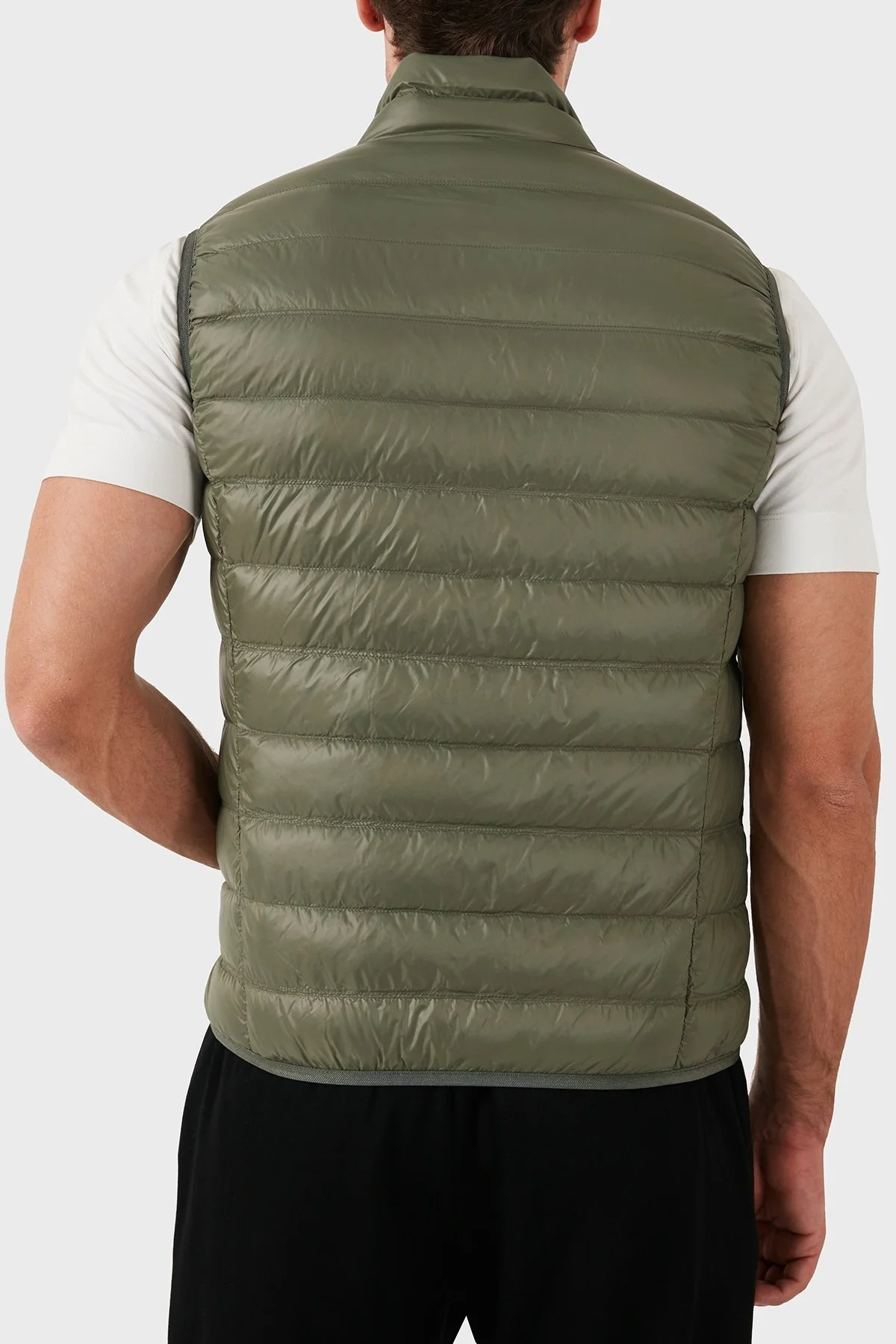 EA7 Kaz Tüyü Dolgulu Dik Yaka Erkek Yelek 8NPQ01 PN29Z 1846 YEŞİL - 3