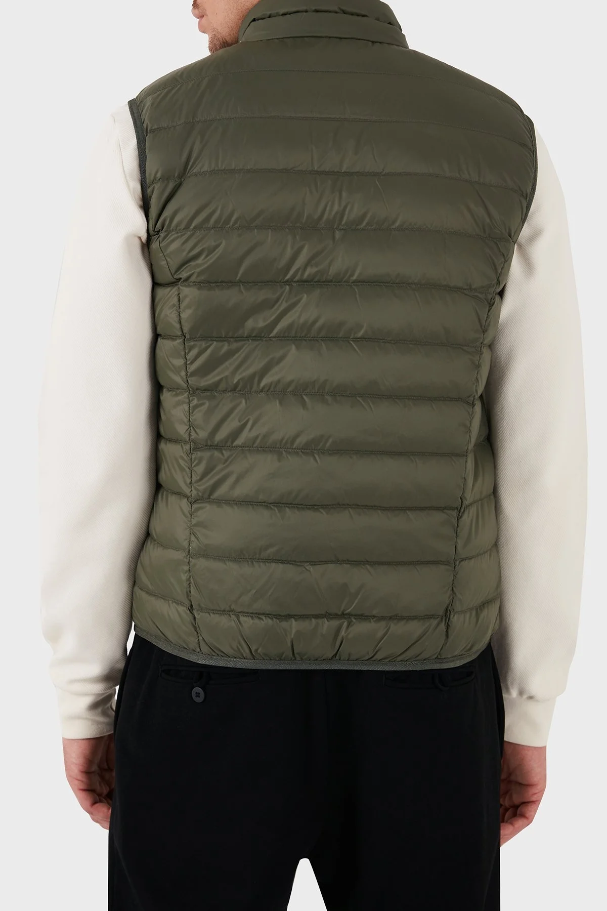 EA7 Kuş Tüyü Dolgulu Kapitoneli Şişme Erkek Yelek 8NPQ06 PNGPZ 1846 YEŞİL - 3